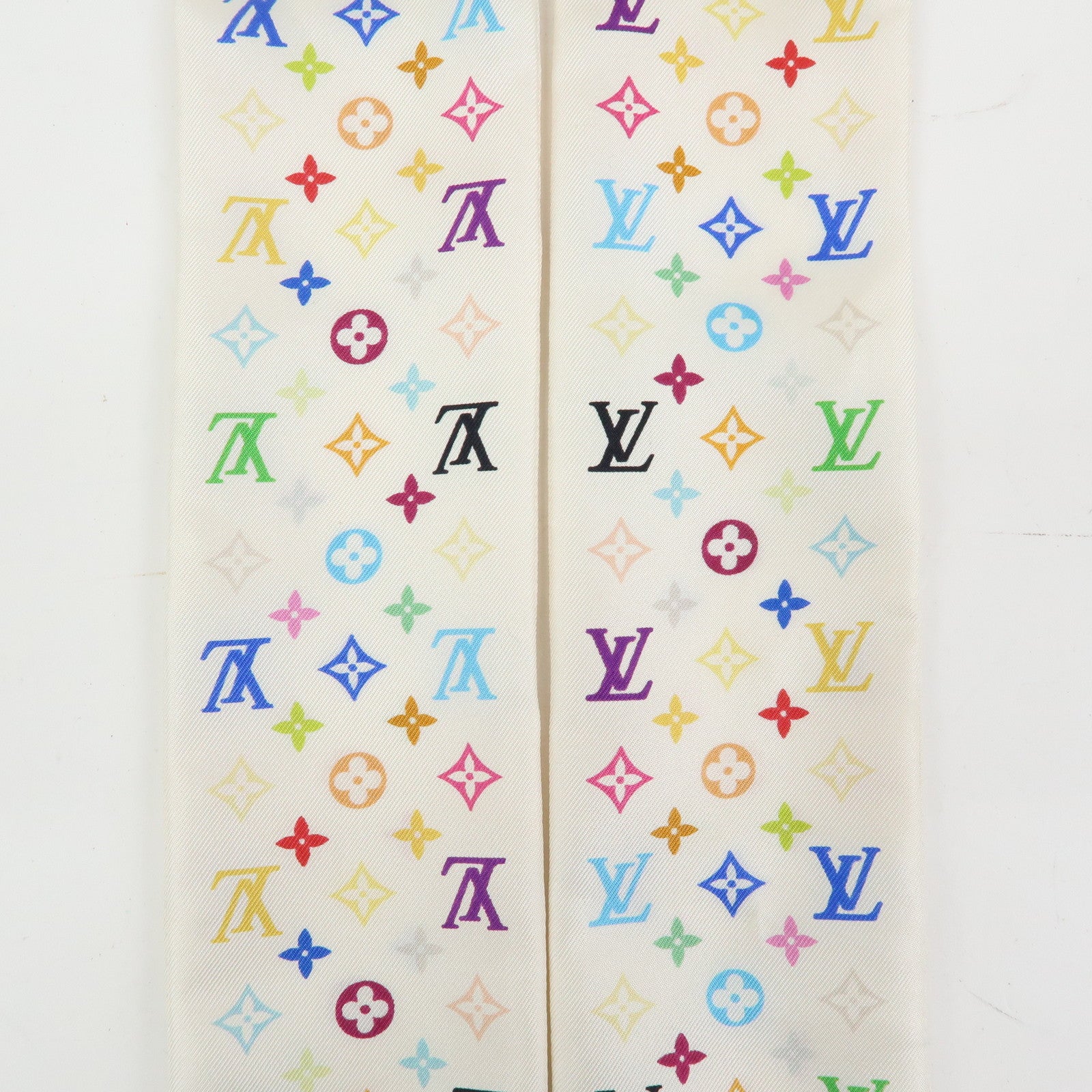 Louis Vuitton Monogram Multicolor Silk 100% Bandeau Scarf M71991