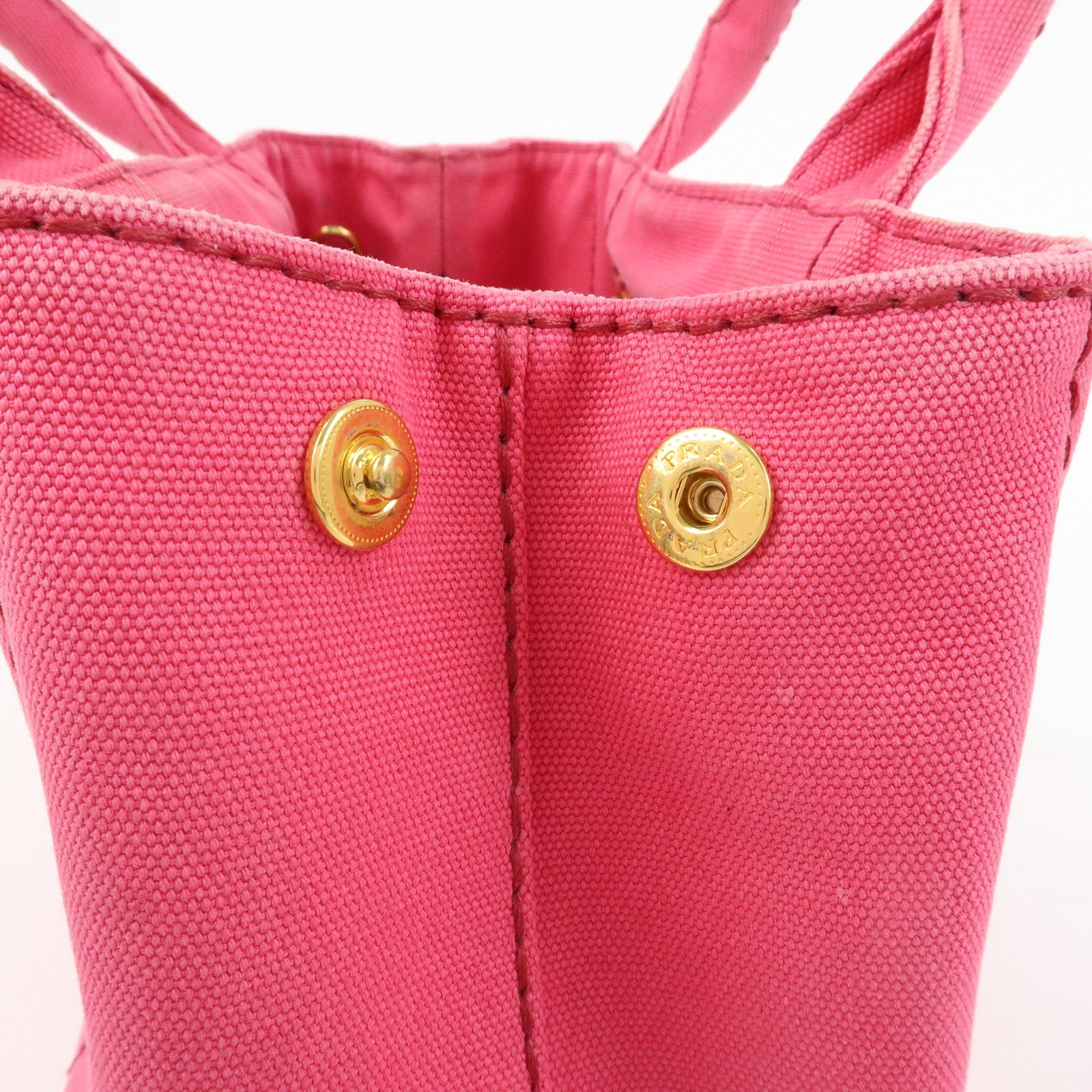PRADA Canapa Mini Canvas 2Way Bag Hand Bag Shoulder Bag Pink 1BG439