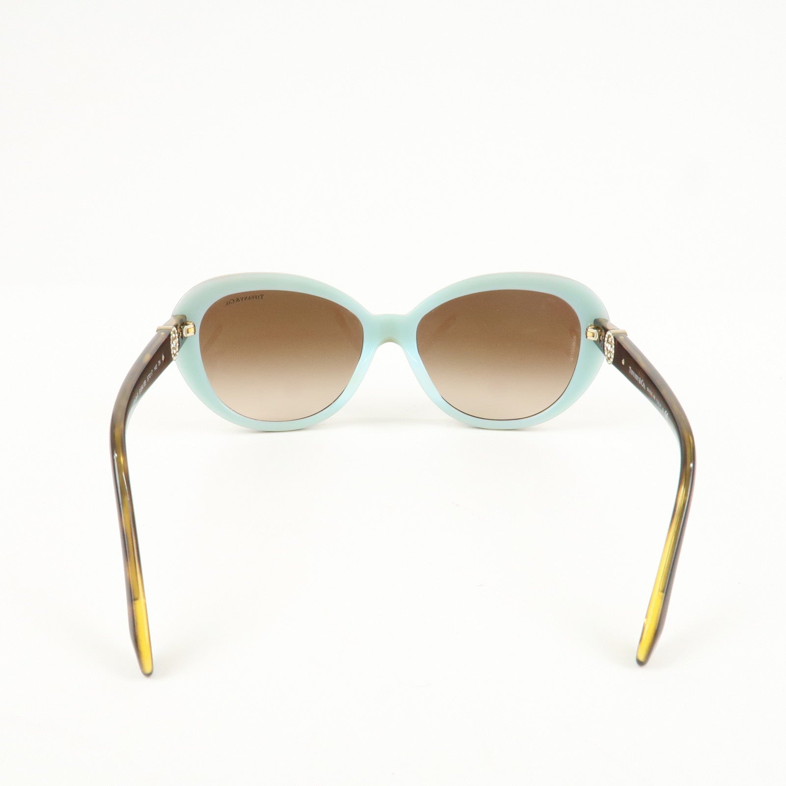 Tiffany&Co. Plastic Sunglasses 57□17 Brown TF 4118-B-F Used