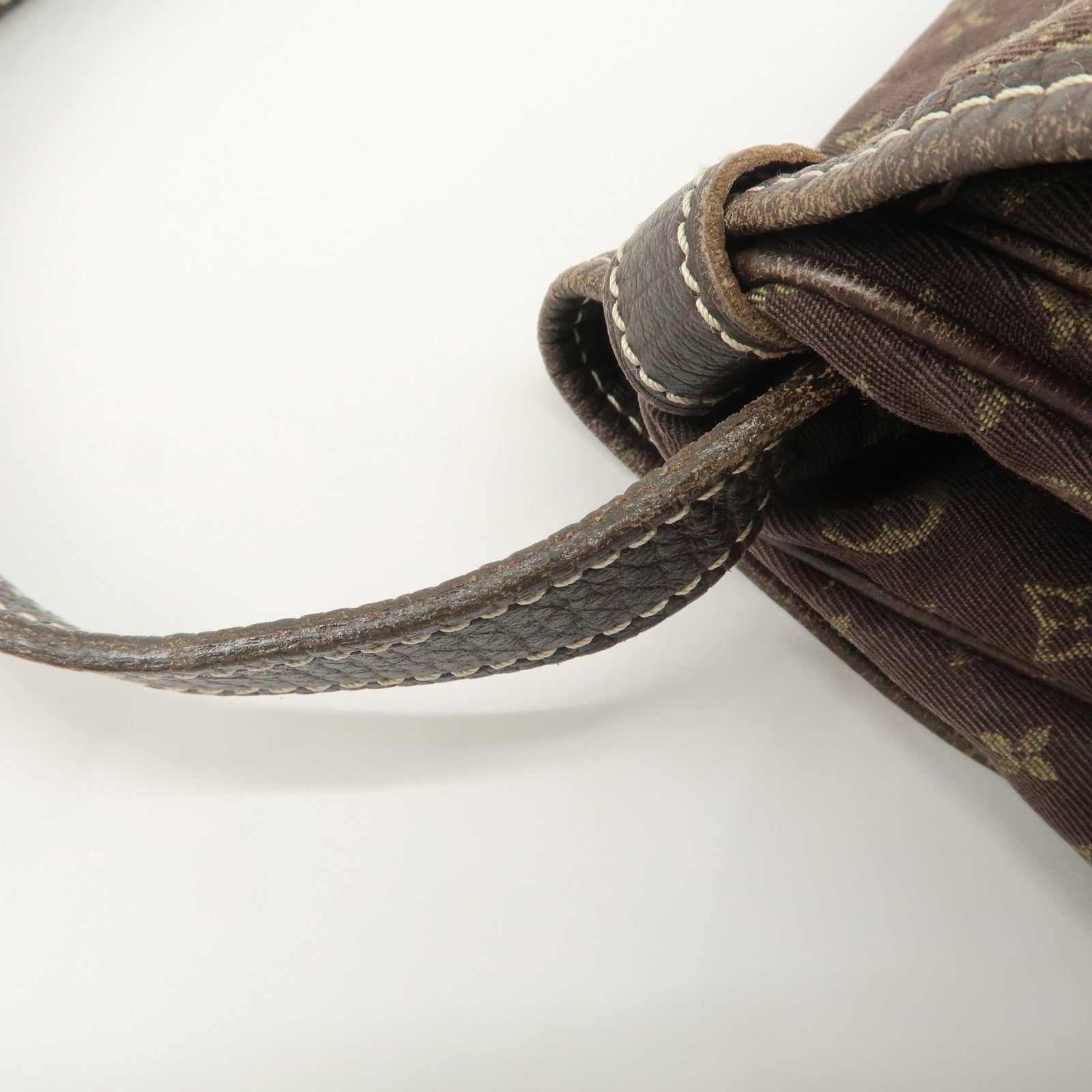 Louis Vuitton Monogram Mini Lin Saumur 30 Shoulder Bag Brown M95227