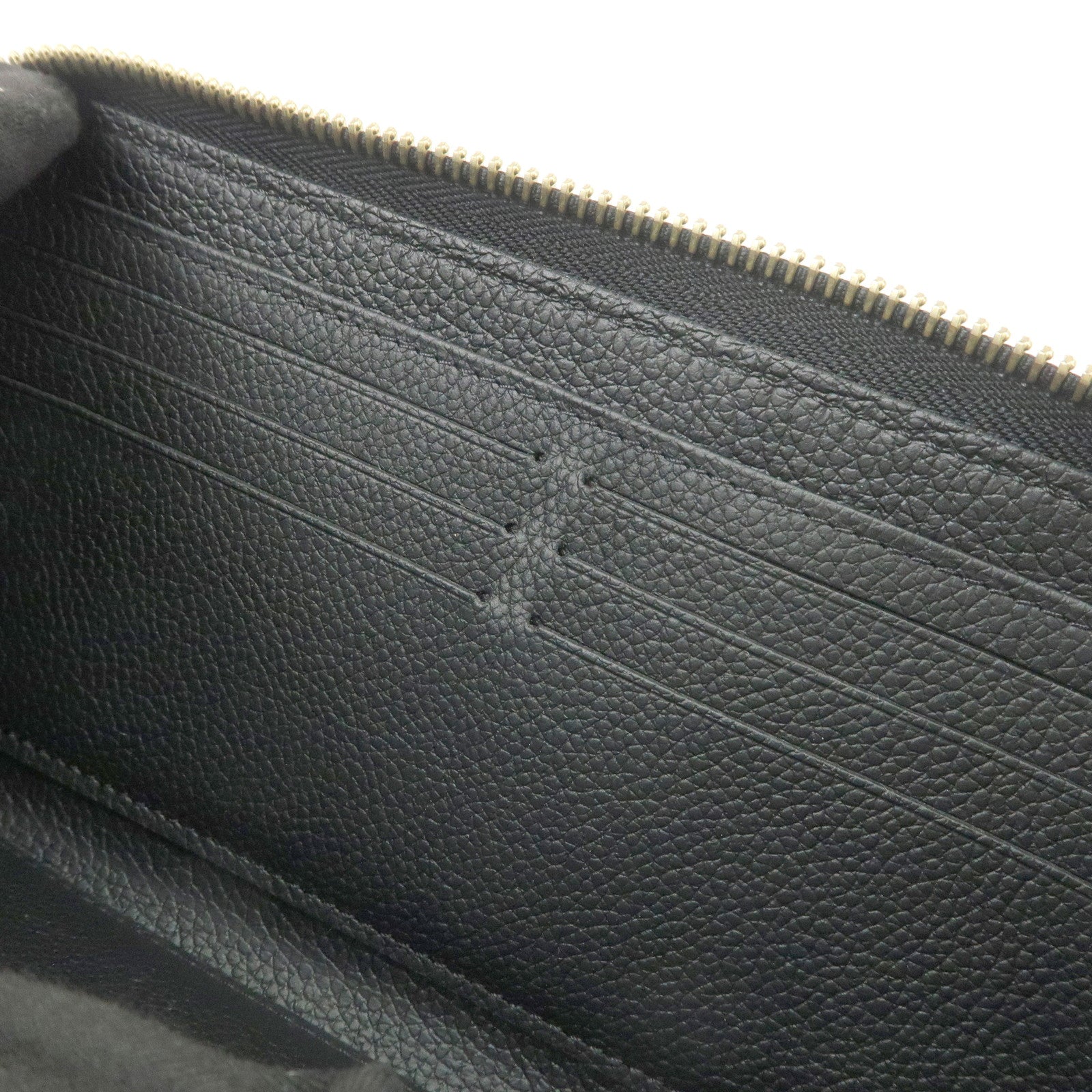 Louis Vuitton Monogram Empreinte Zippy Wallet Noir M61864