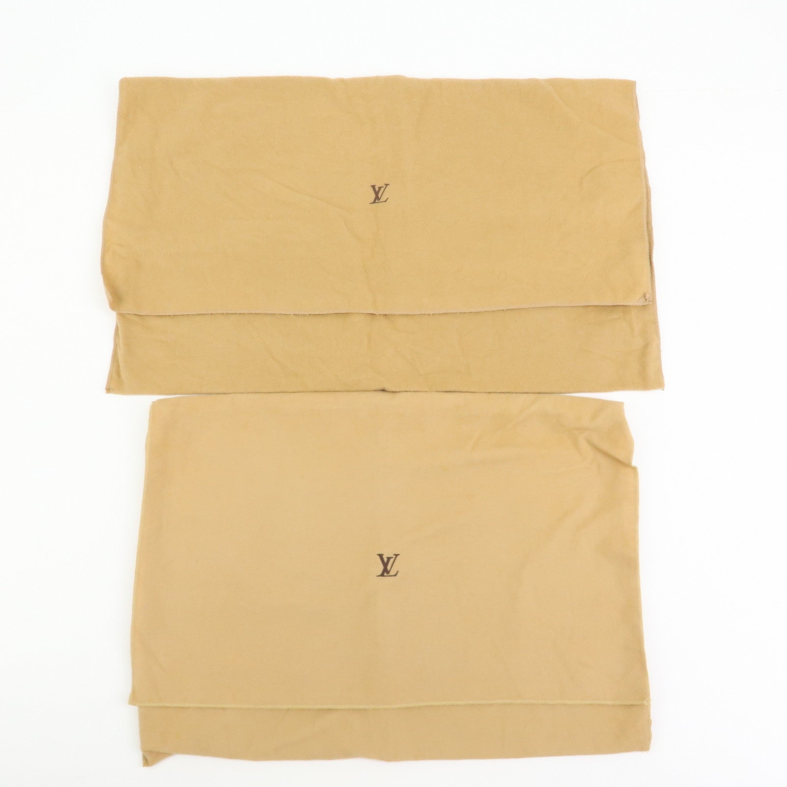 Louis Vuitton Set of 15 Dust Bag Storage Bag Flap Style Beige