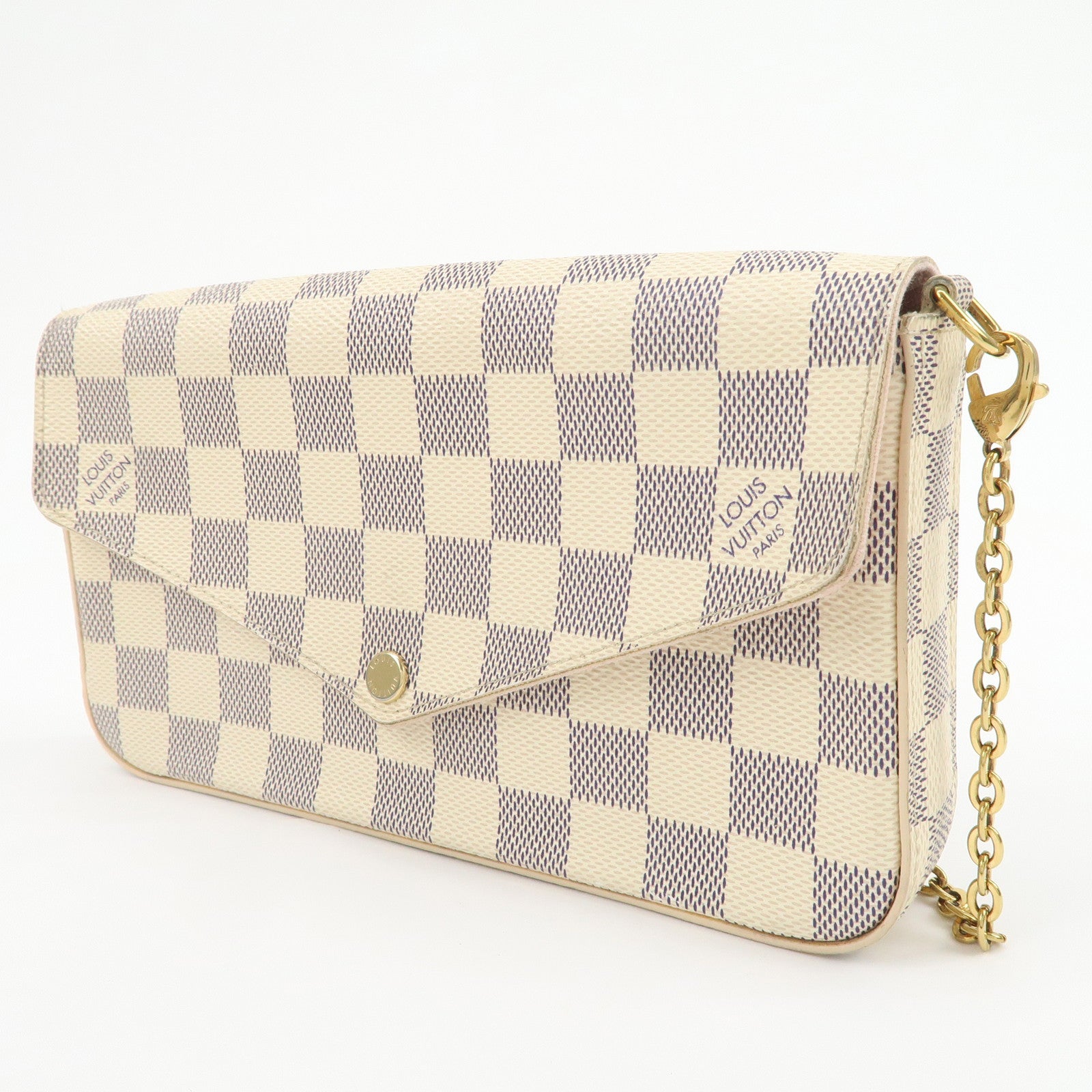 Louis Vuitton Damier Pochette Felicie Chain Shoulder Bag N63106