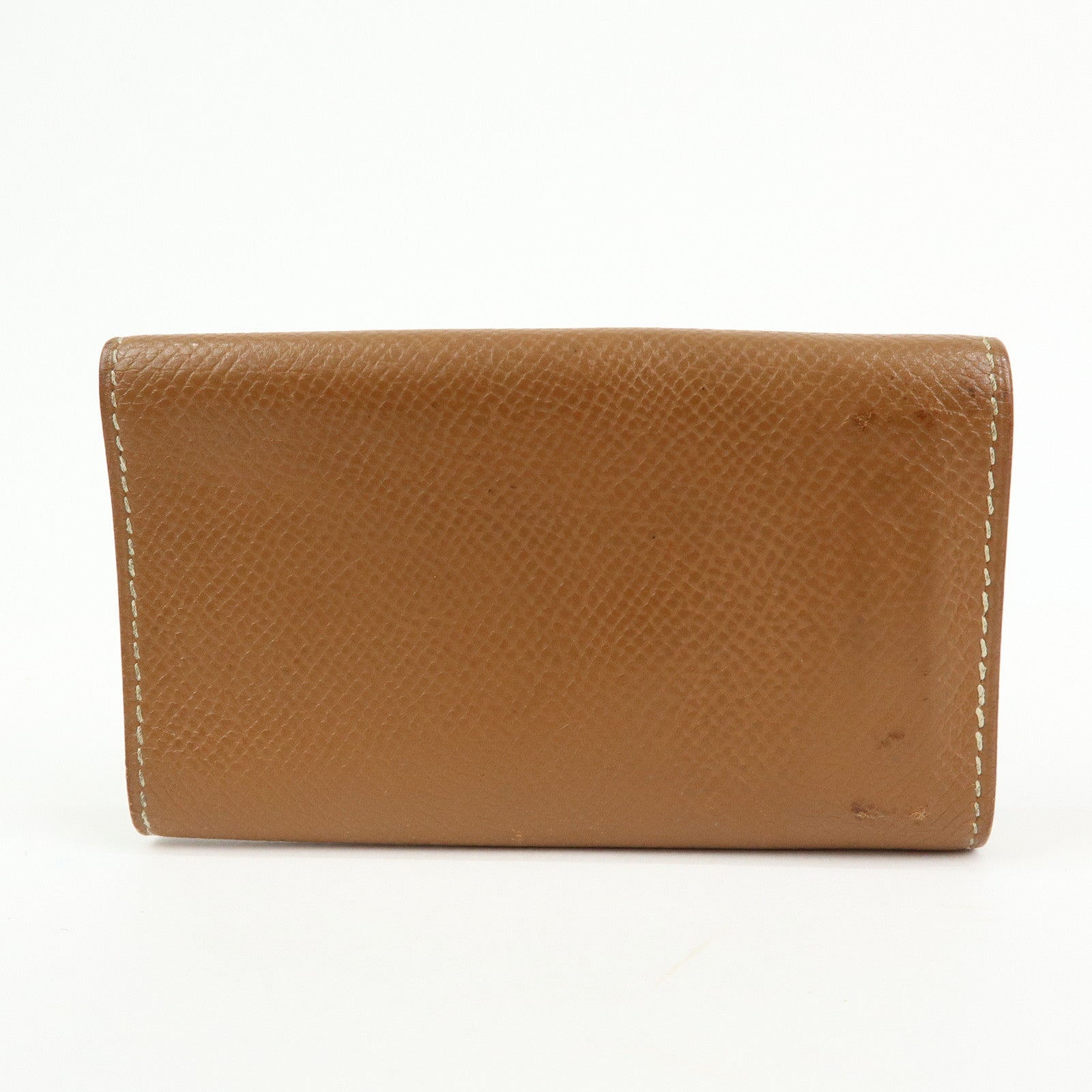 HERMES Beau Epsom Etui Cles 4 Key Case Key Holder □C Stamped Gold