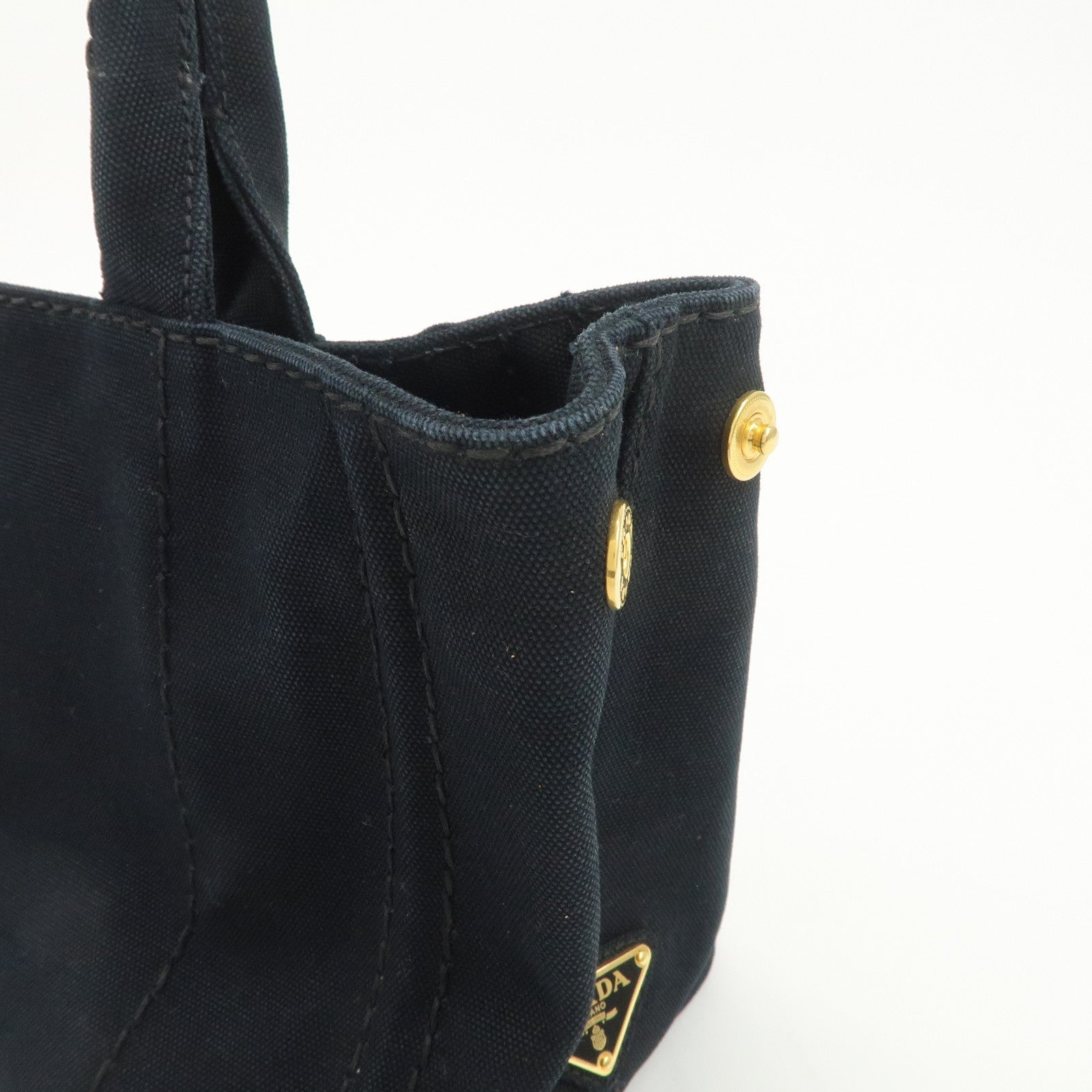PRADA Logo Canapa Mini Canvas 2Way Bag Hand Bag Shoulder Bag 1BG439