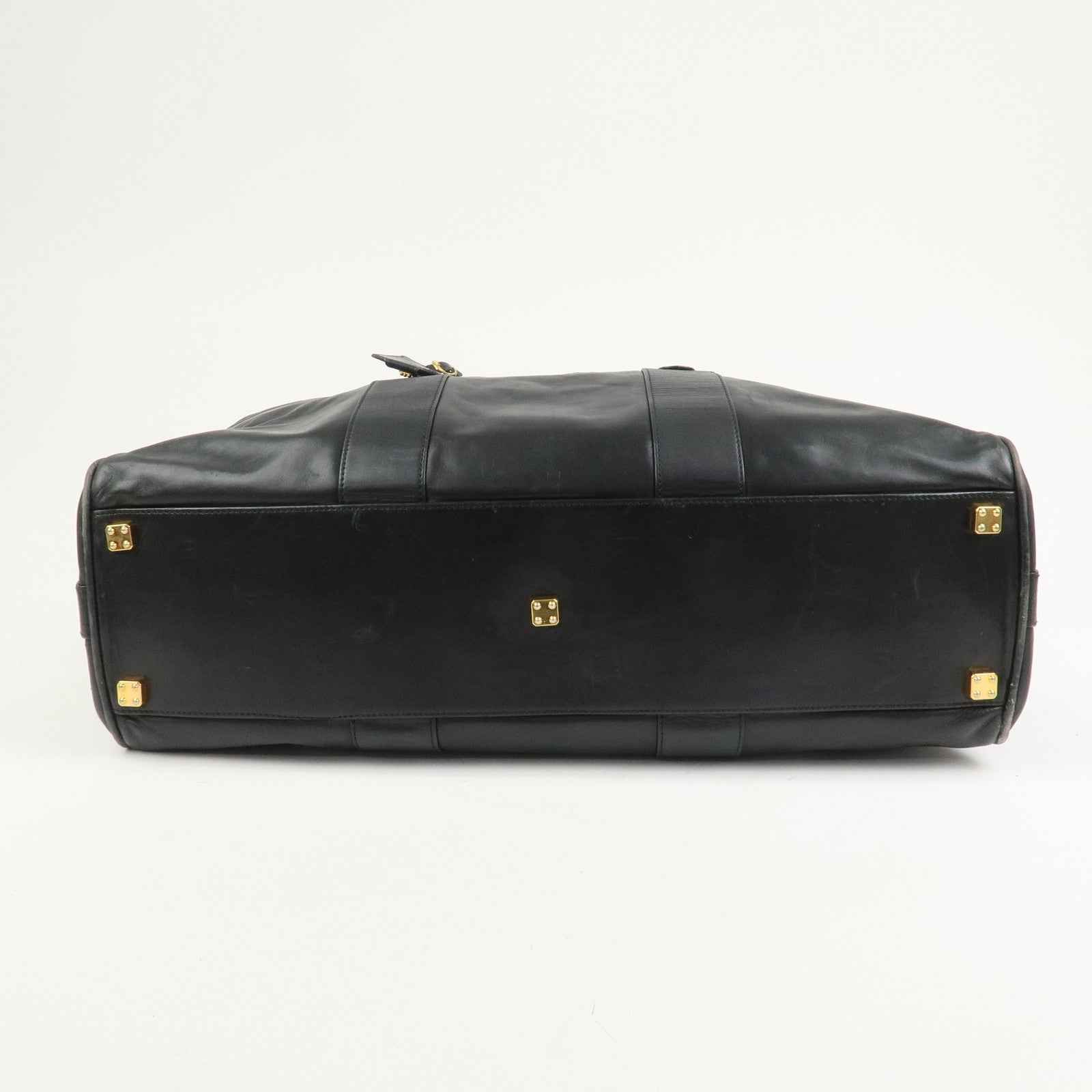 LOEWE Anagram Leather 2Way Bag Boston Bag Shoulder Bag Black