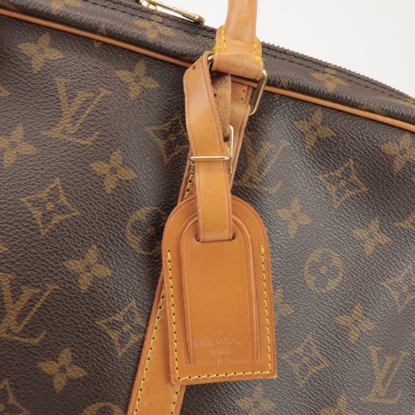 Louis Vuitton Monogram Porte Documents Voyage Bag Brown M53361