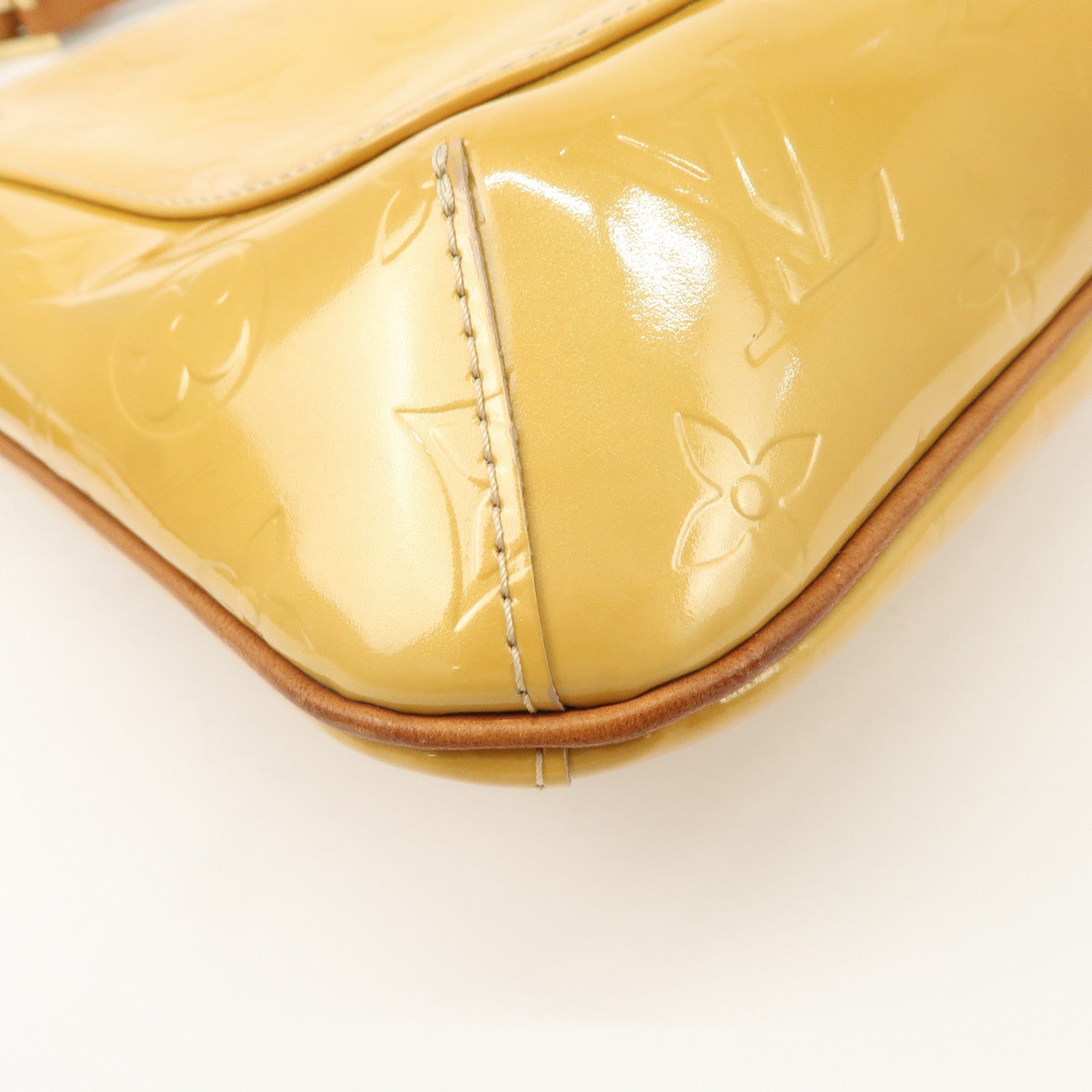 Louis Vuitton Vernis Thompson Street Shoulder Bag Beige M91008 Used