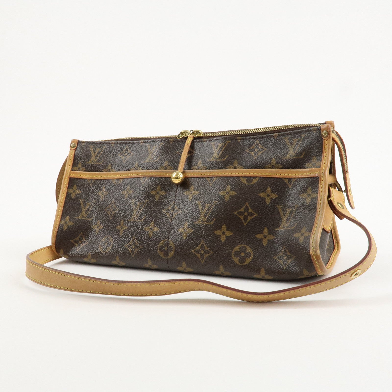 Louis Vuitton Monogram Popincourt Long Shoulder Bag Brown M40008 Used