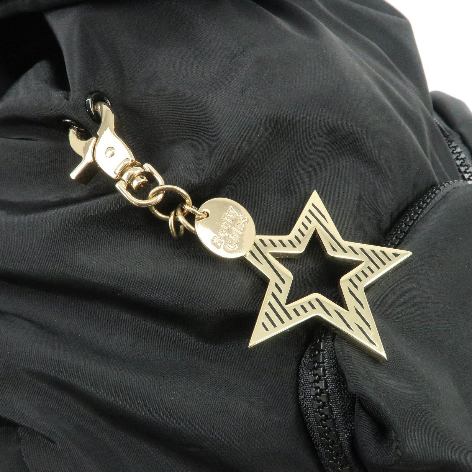 Chloe See by Chloe Nylon Backpack Rucksuck Black