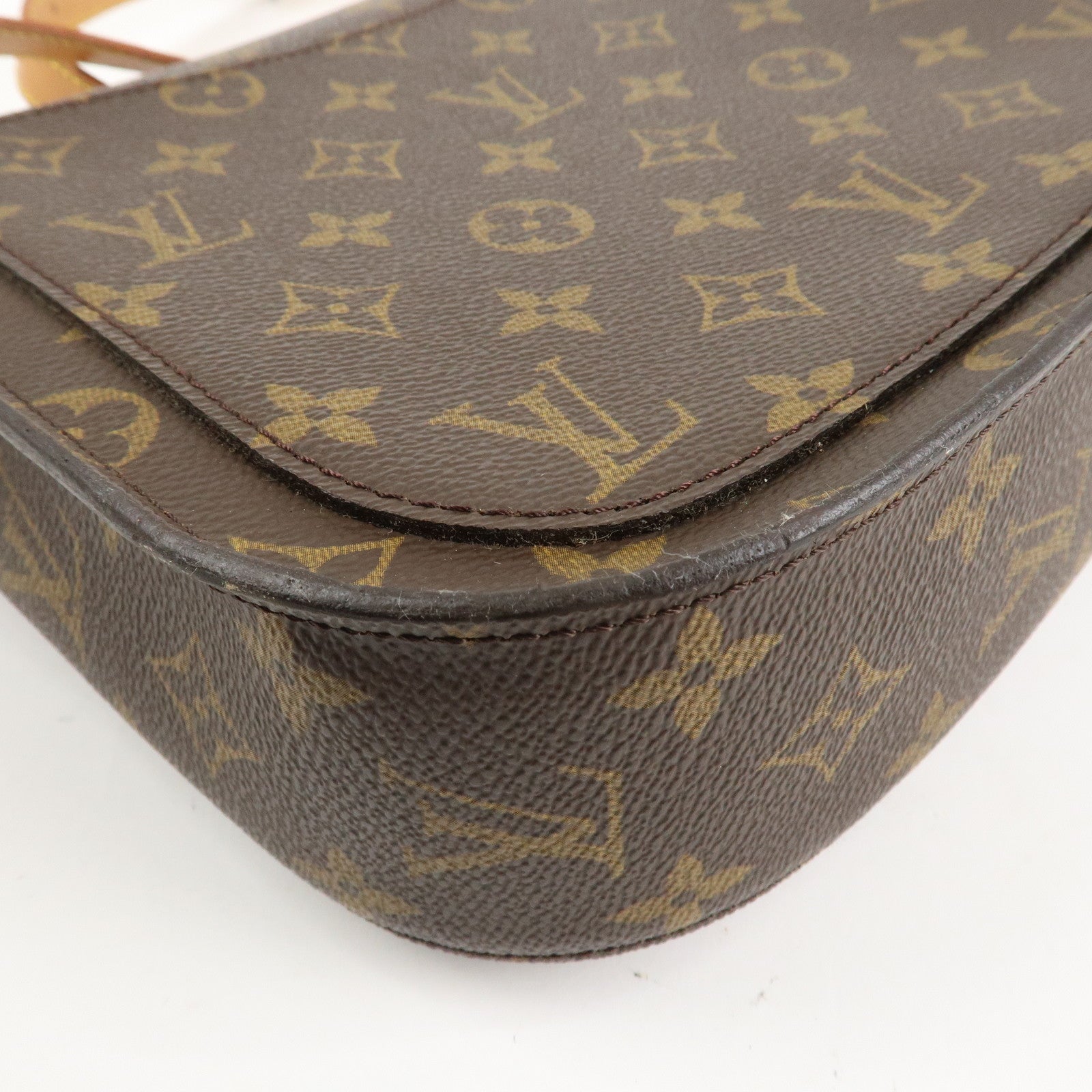 Louis Vuitton Monogram Saint Cloud GM Shoulder Bag Brown M51242 Used