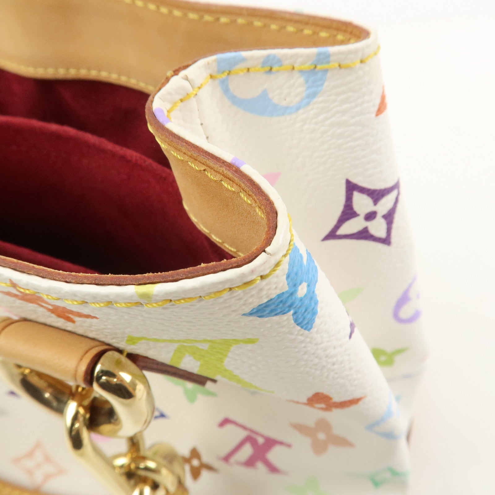 Louis Vuitton Monogram Multicolor Audra Hand Bag Blanc M40047
