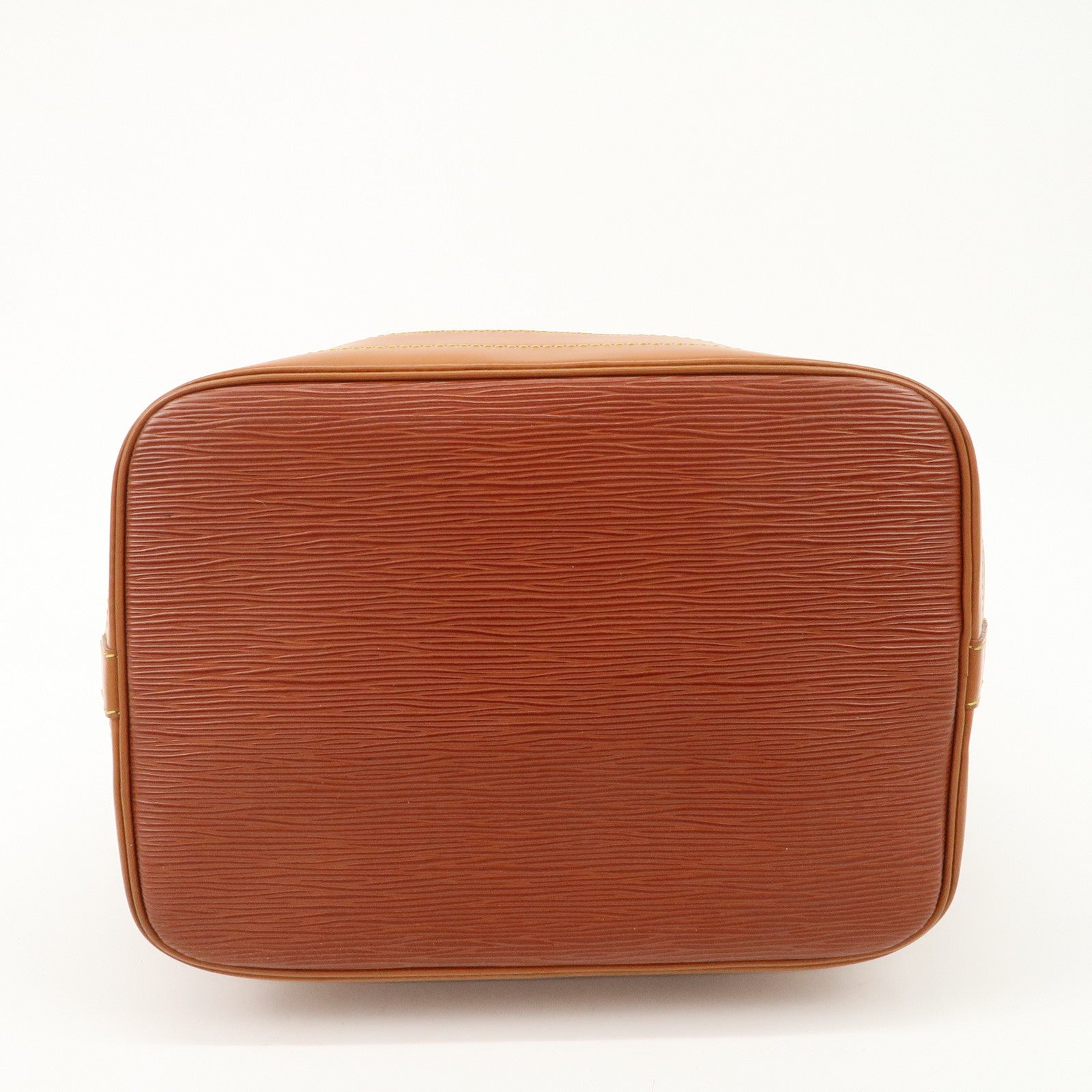 Louis Vuitton Epi Noe Shoulder Bag Zipang Gold Kenya Brown M44028