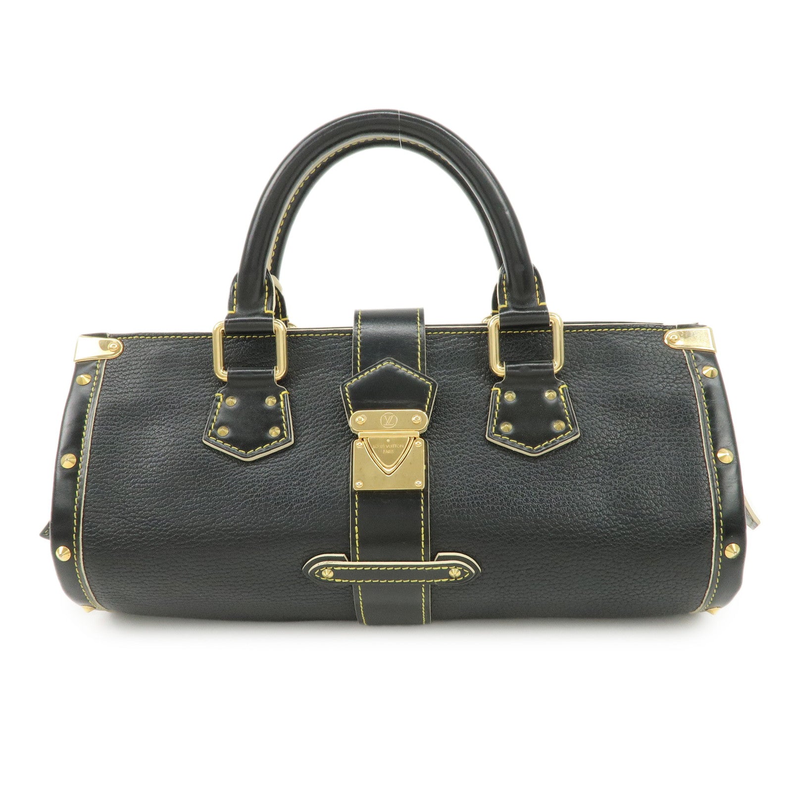 Louis Vuitton Suhari Leather Epanui PM Hand Bag Noir M91851 Used