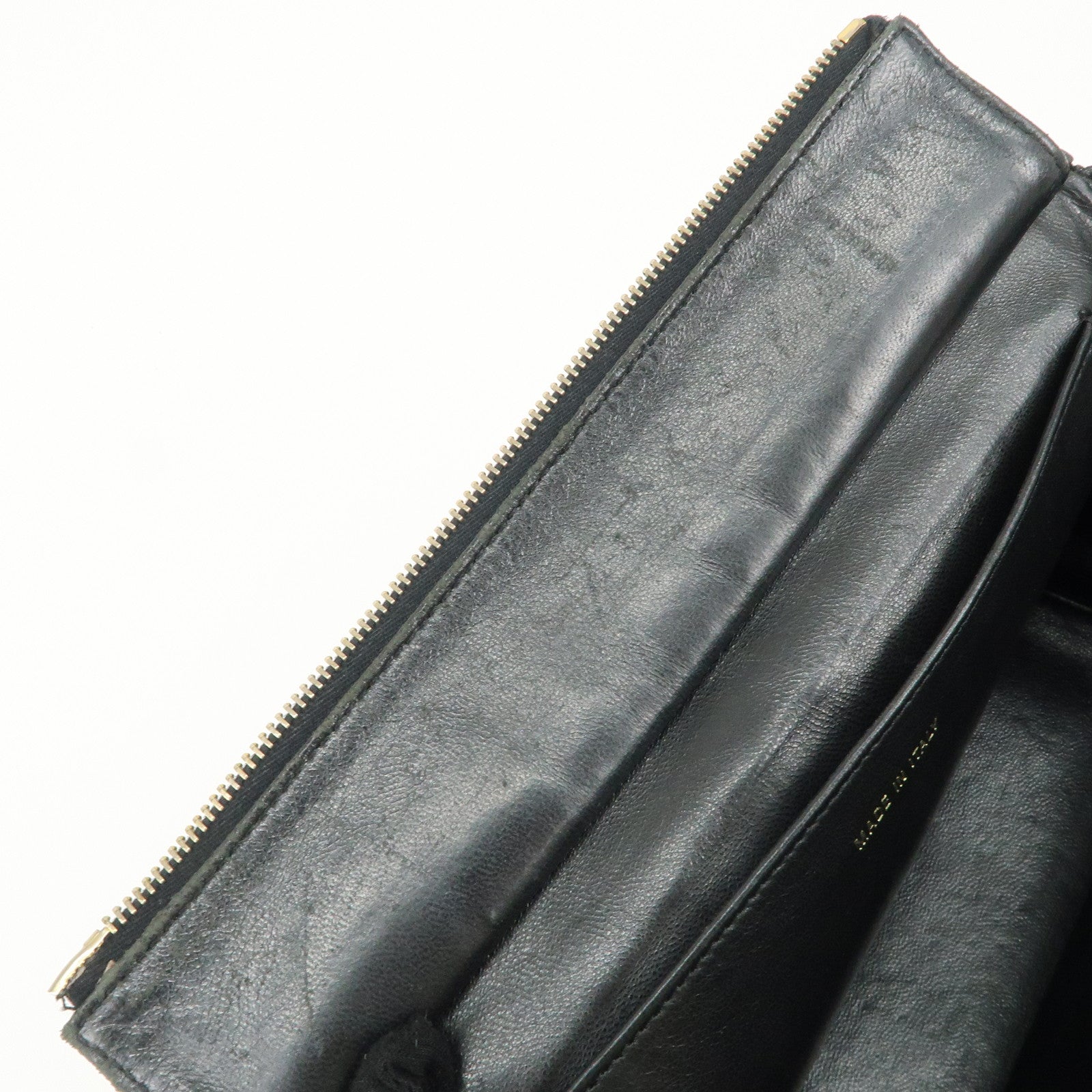 CHANEL COCO Mark Matelasse Caviarskin Chain Tote Bag Black Used