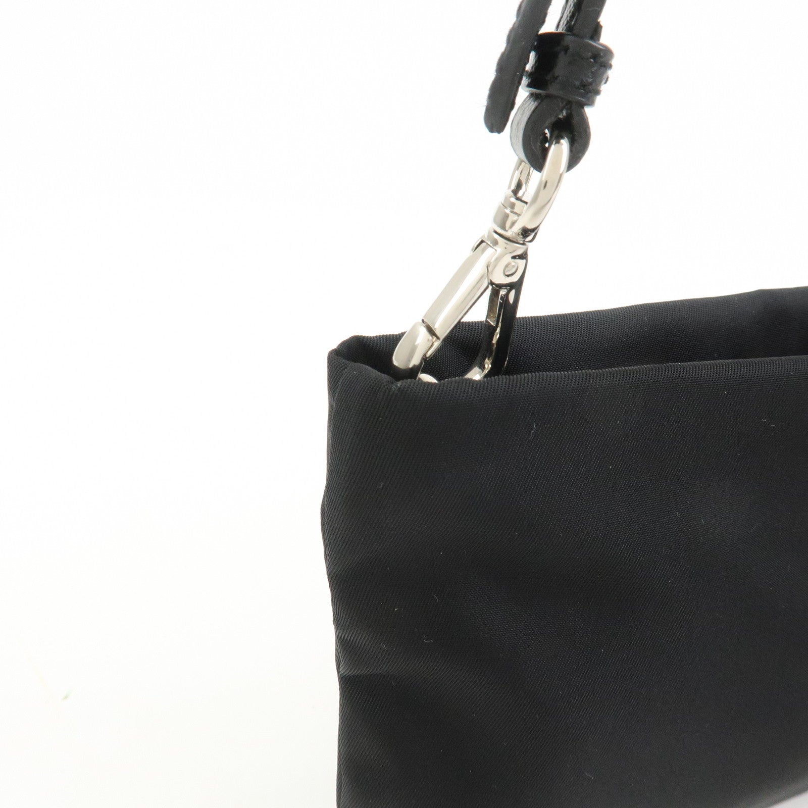 PRADA Evening Heart Nylon Saffiano Leather Shoulder Bag 1N1588