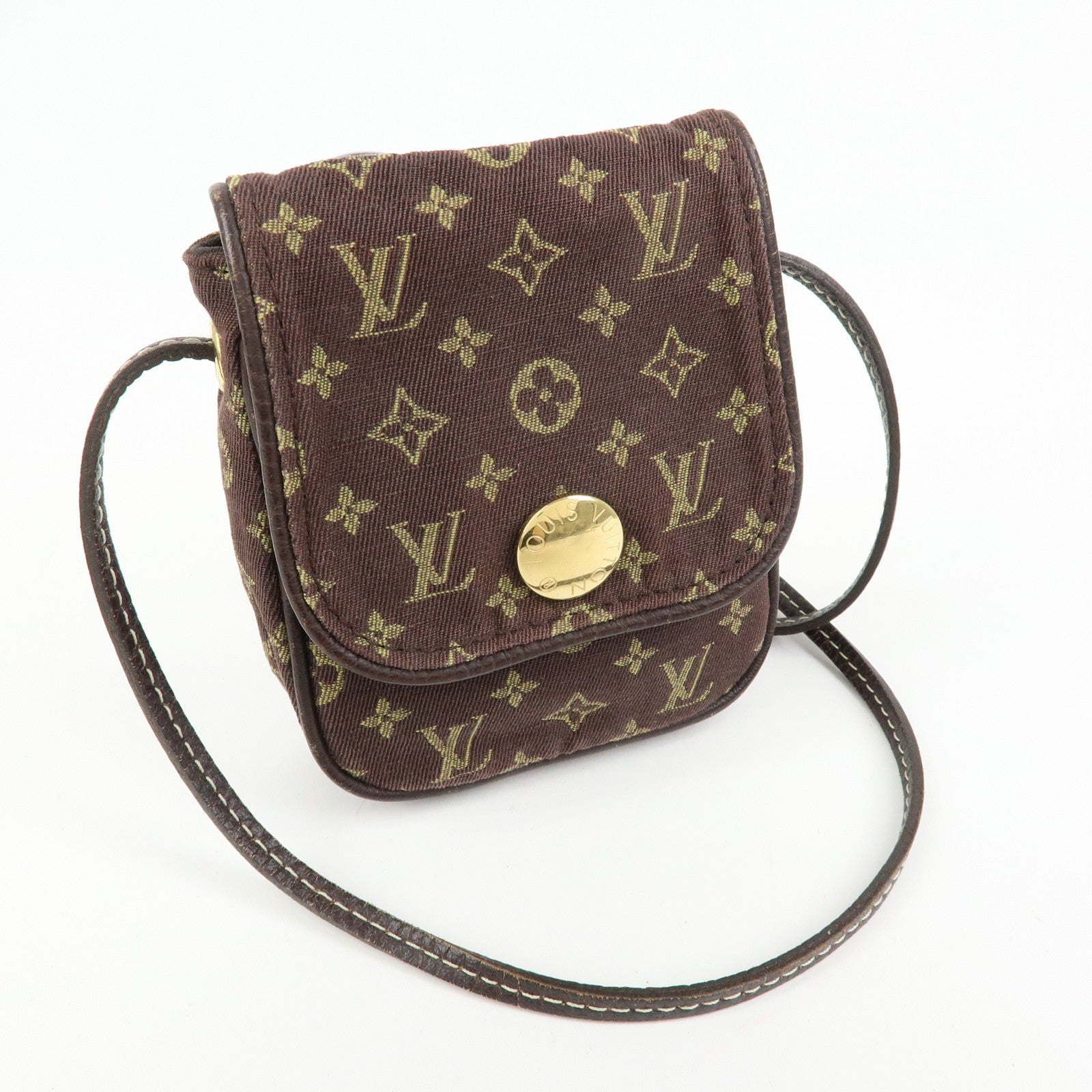 Louis Vuitton Monogram Mini Lin Pochette Cancun Ebene M95313