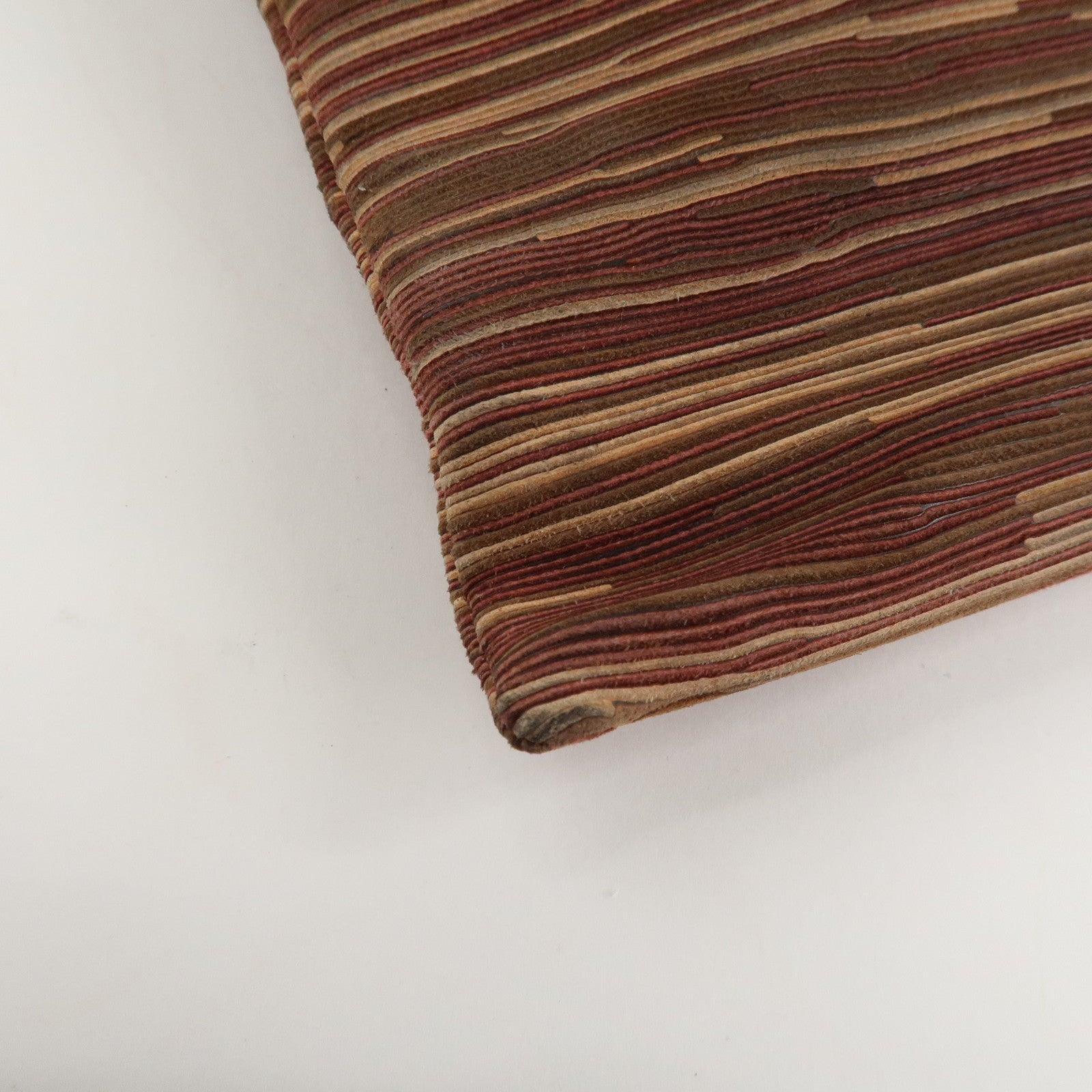 HERMES Leather Vibrato Jules Hand Bag F Engraved Multicolor Used