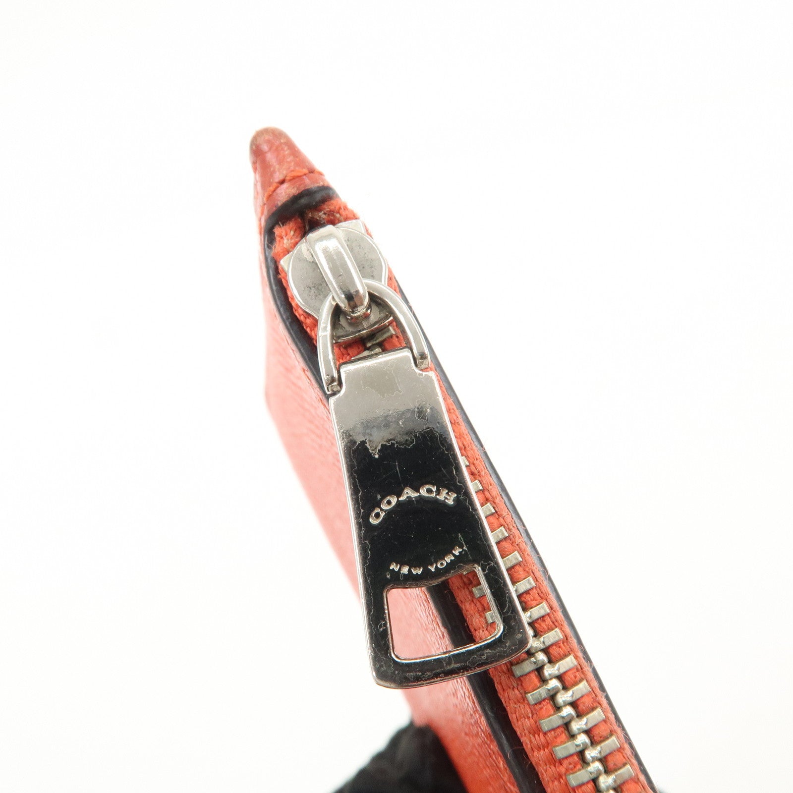 COACH Set of 3 Pouch Wallet Coin Case Brown Light Blue Black Ivory