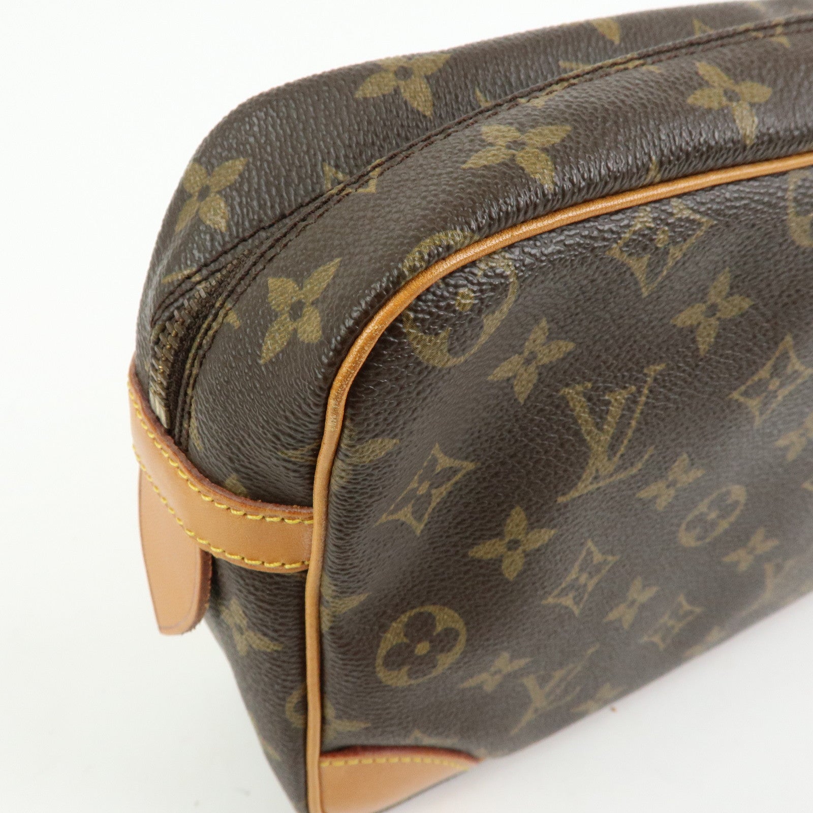 Louis Vuitton Monogram Compiegne 28 Pouch Clutch Bag Brown M51845
