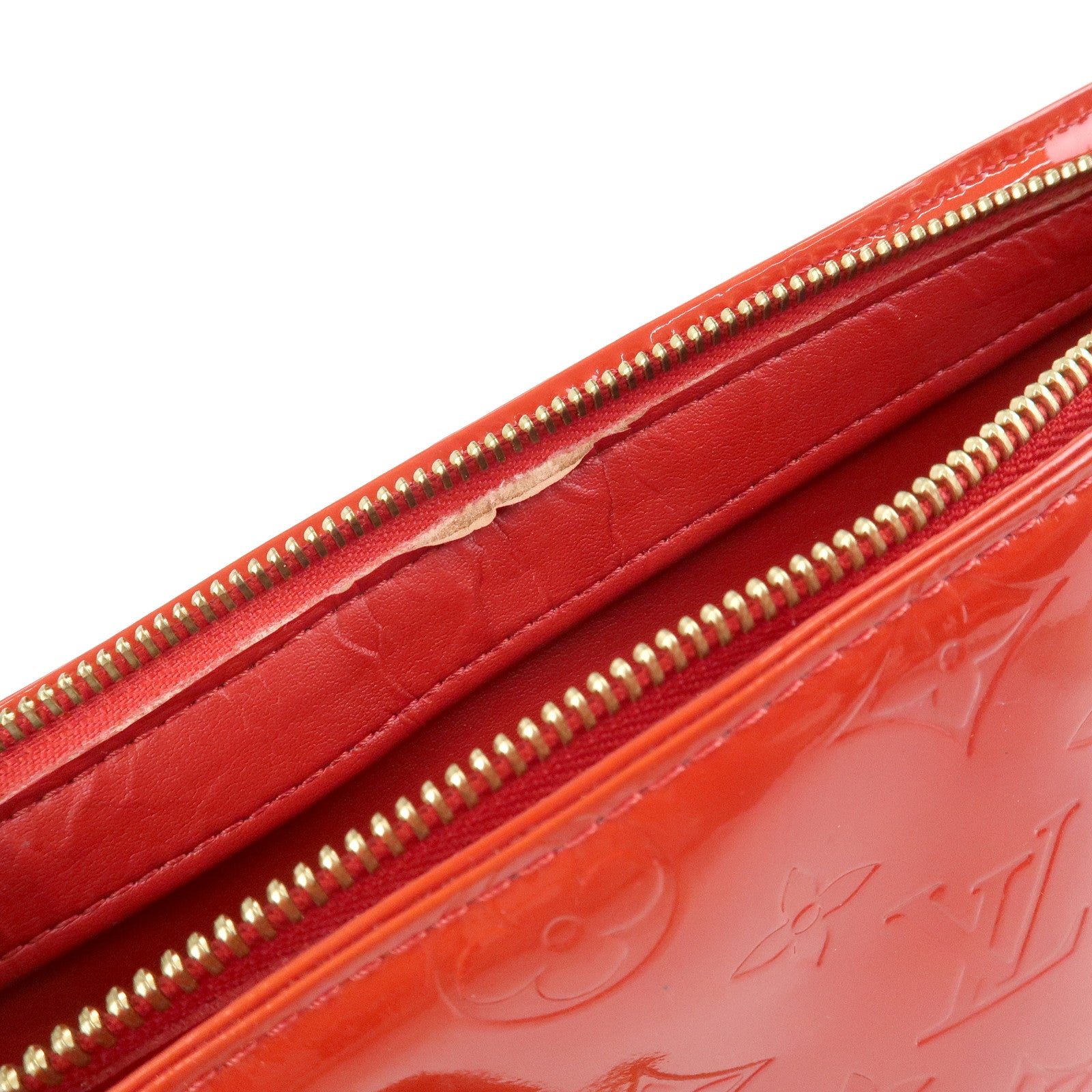 Louis Vuitton Monogram Vernis Leather Houston Hand Bag RougeM91092