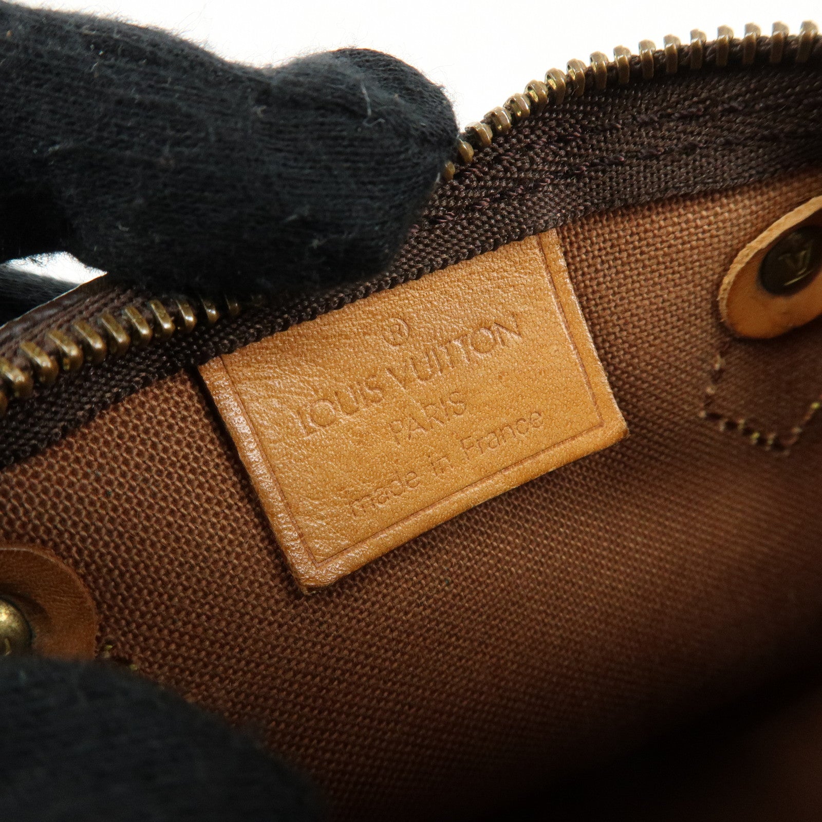 Louis Vuitton Monogram Mini Speedy Hand Bag & Strap Brown M41534