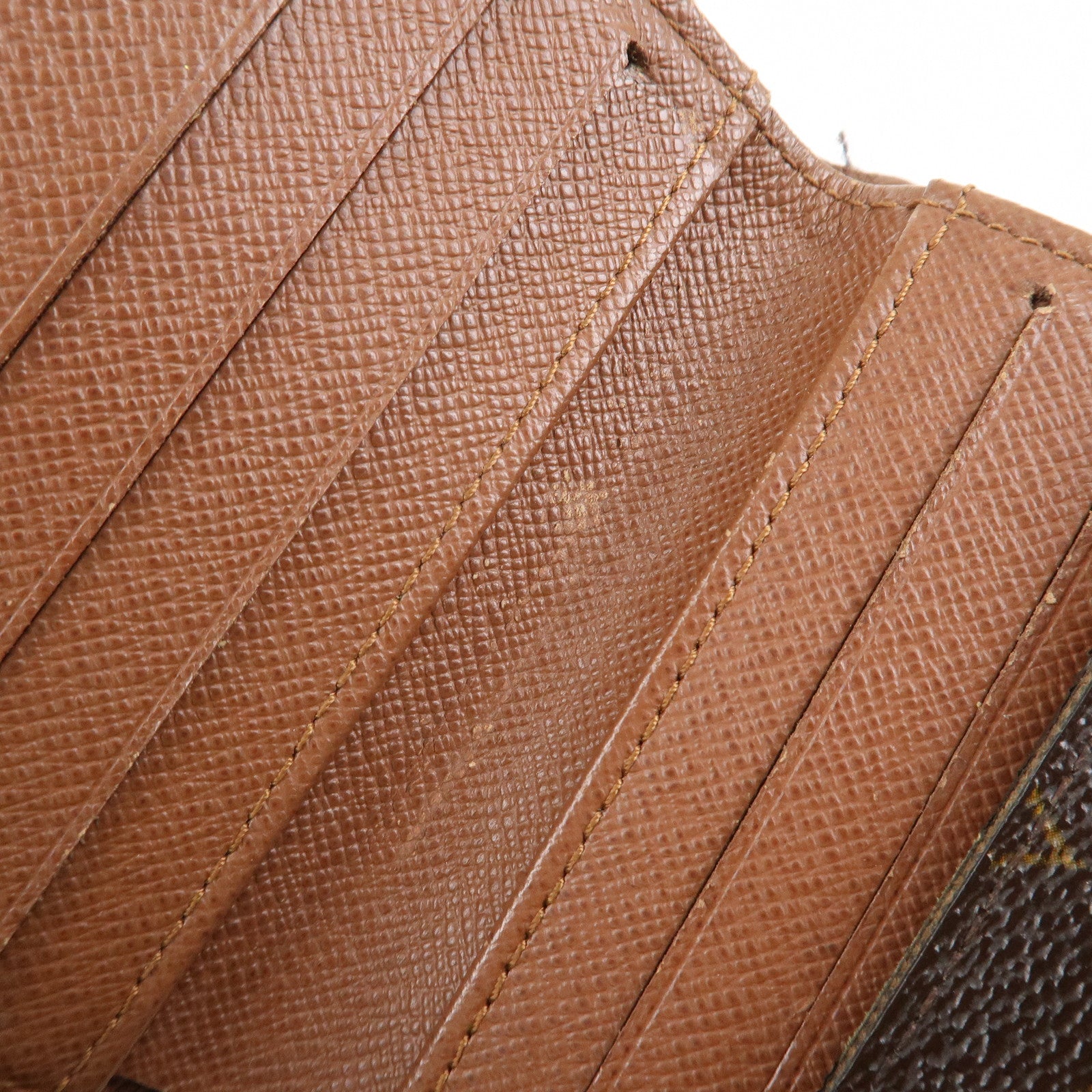 Louis Vuitton Monogram Porte Monnaie Billet Carte Credit M61652 Used