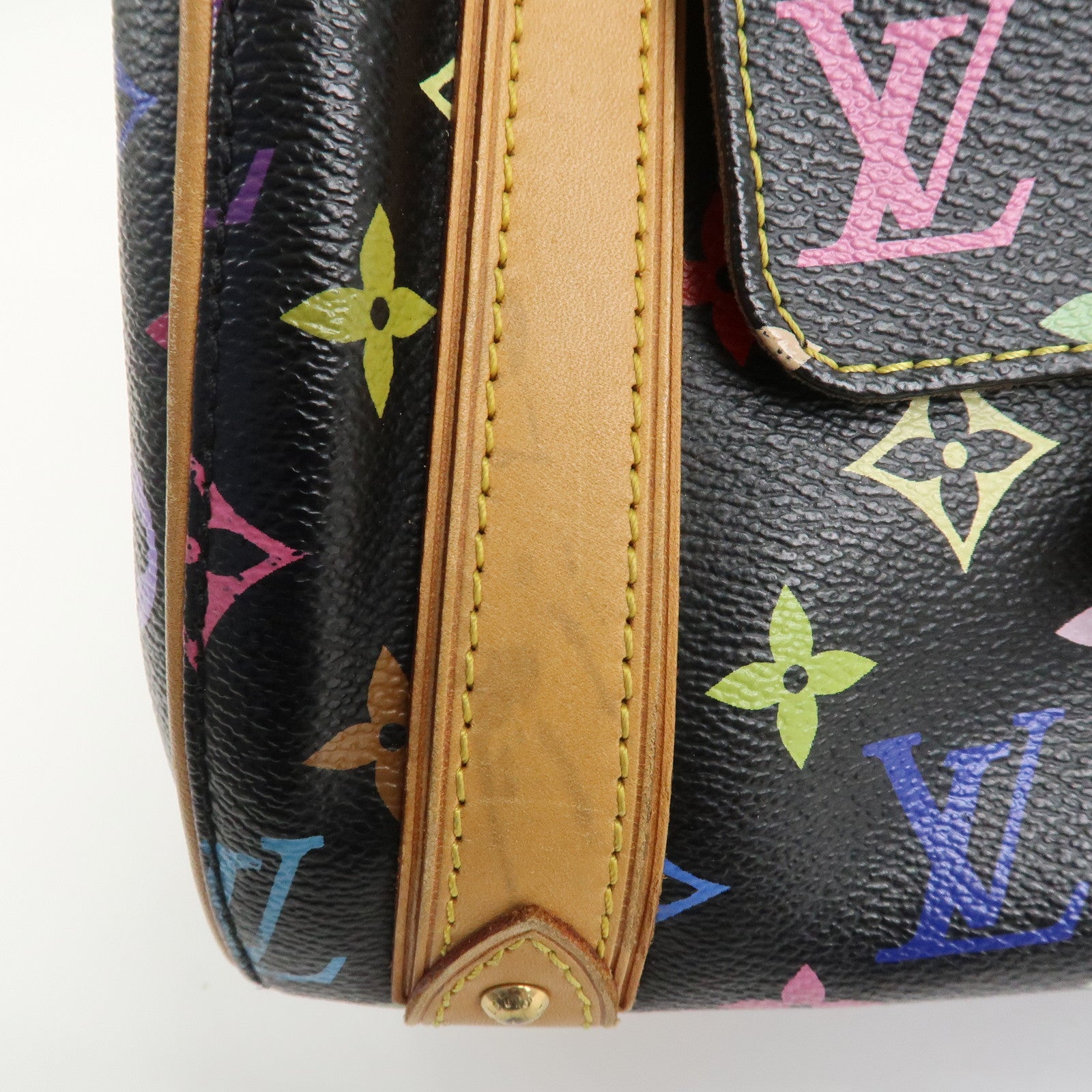 Louis Vuitton Monogram Multicolor Priscilla Hand Bag Noir M40097