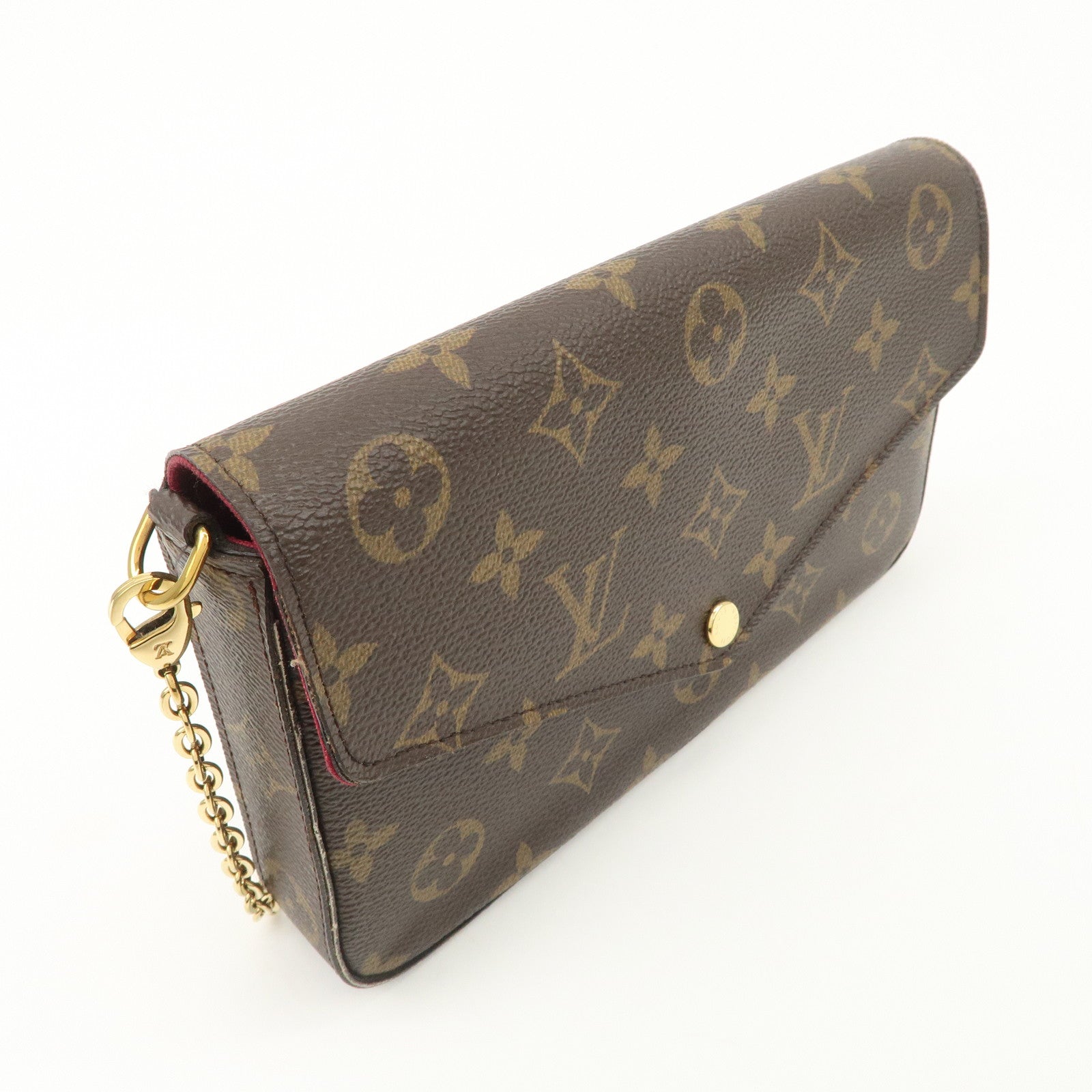 Louis Vuitton Monogram Pochette Felicie Shoulder Bag Brown M61276 Used