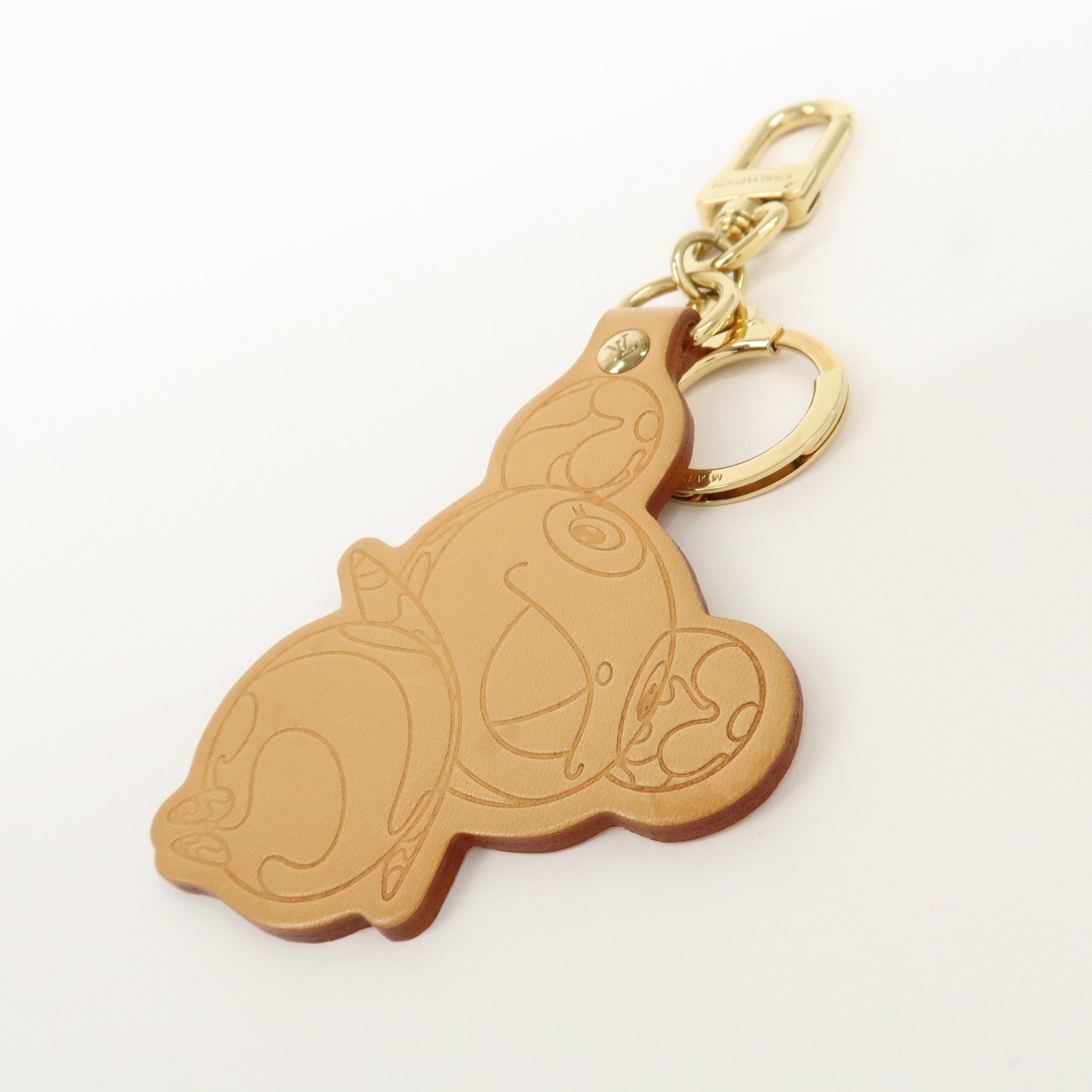 Louis Vuitton Porte Cles Panda Bag Charm Natural Gold M62637