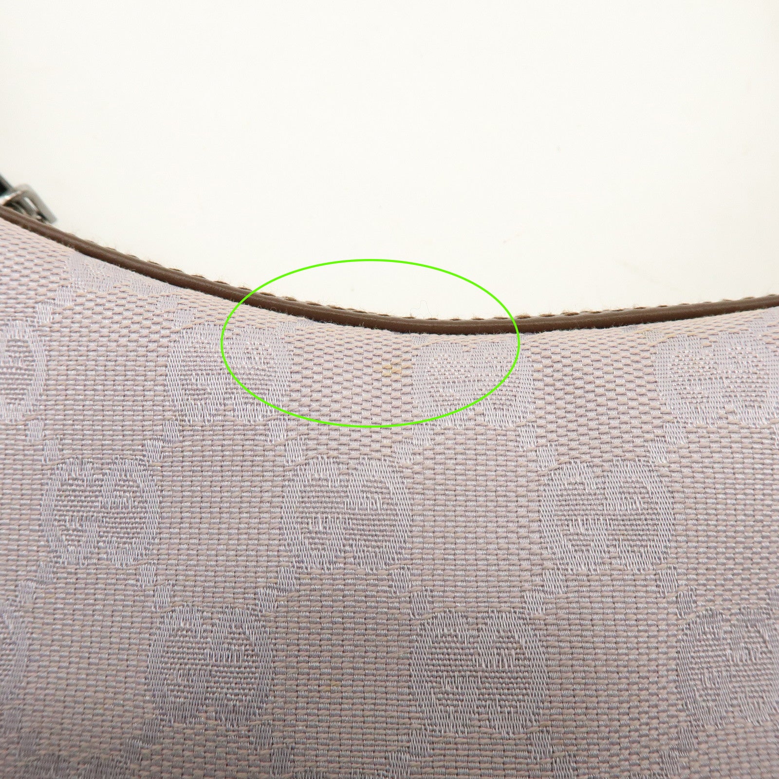 GUCCI GG Canvas Leather Shoulder Bag Hand Bag Purple Brown 01233