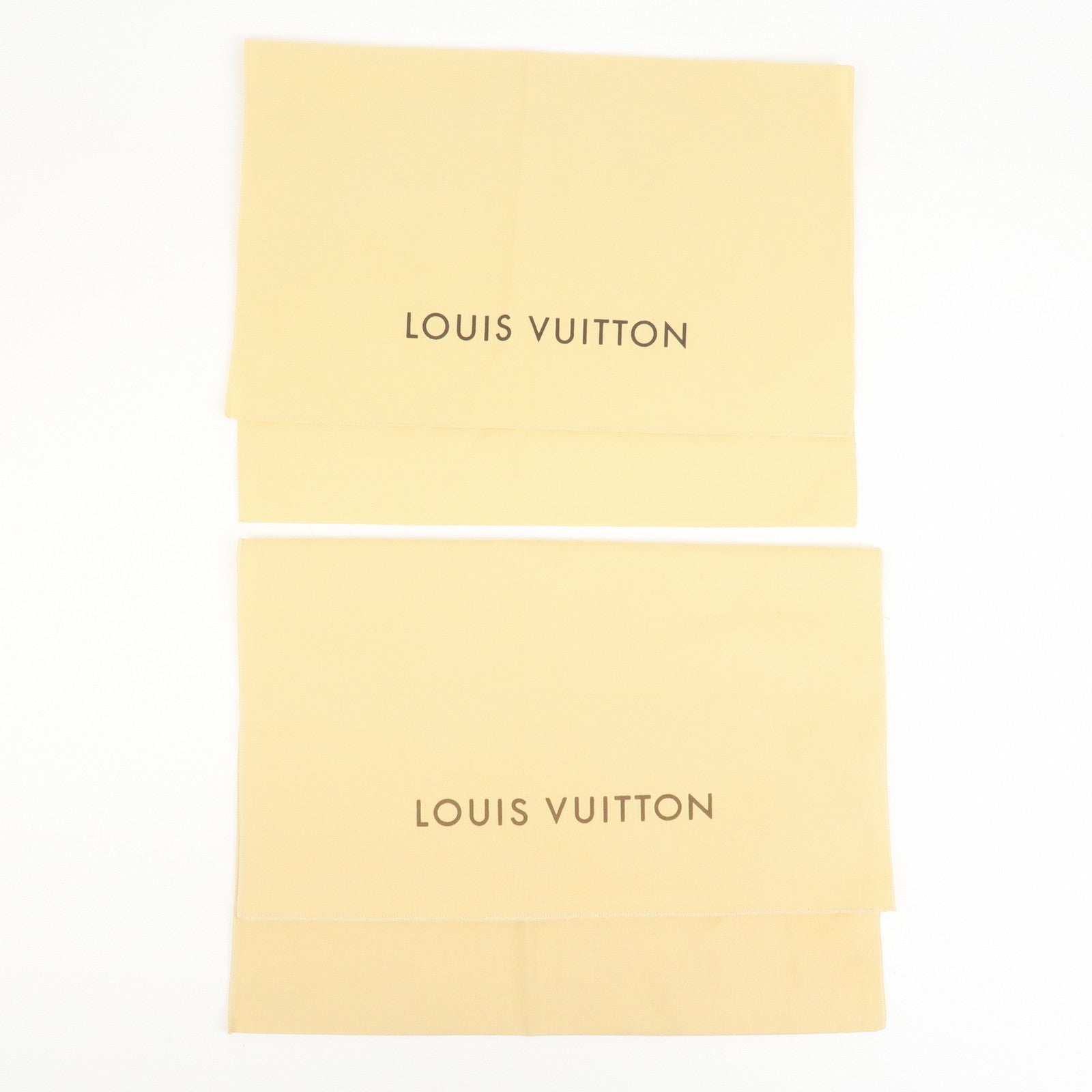 Louis Vuitton Set Of 10 Dust Bag Storage Bag Flap Style Beige