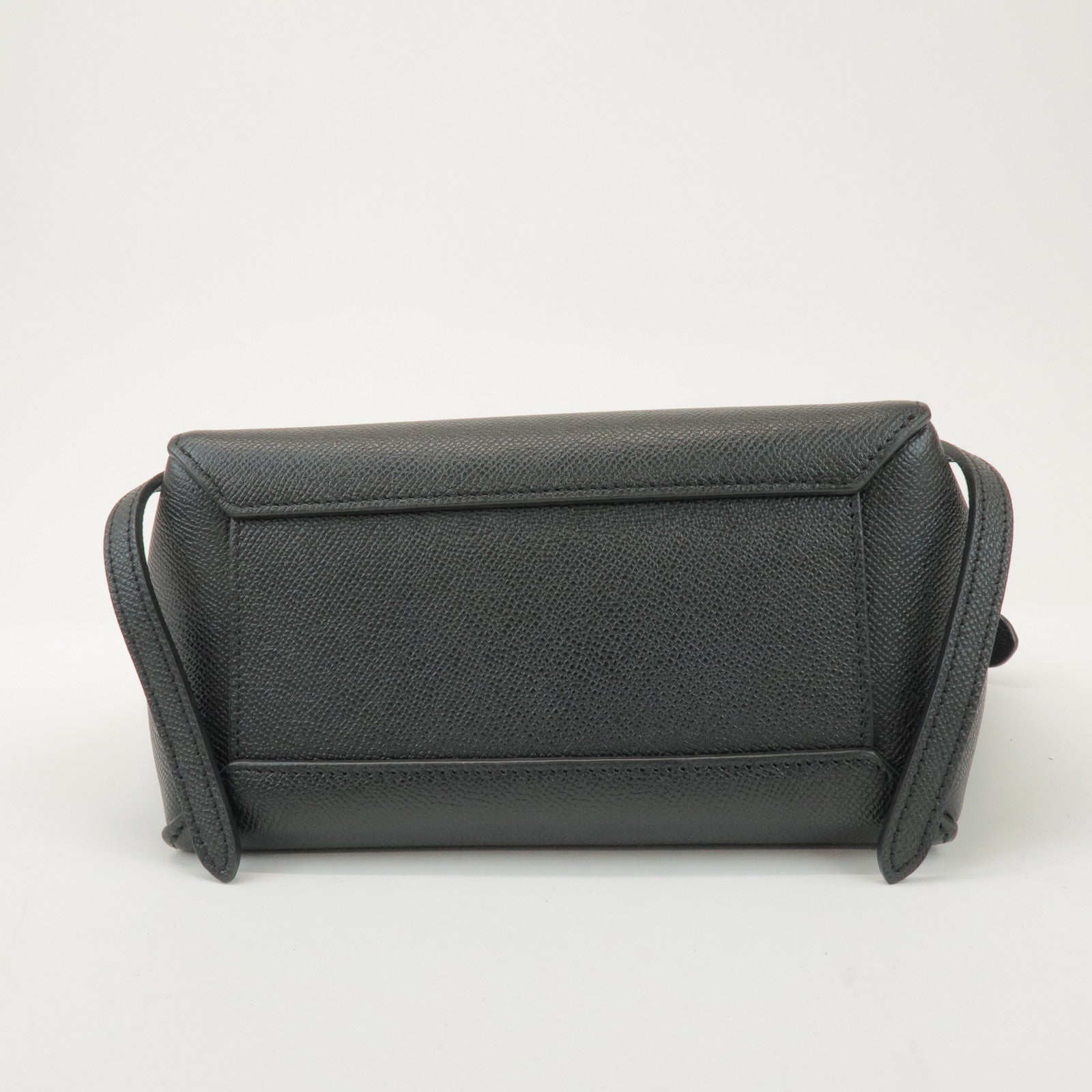 CELINE Belt Bag Leather 2WAY Bag Shoulder Bag Hand Bag Black