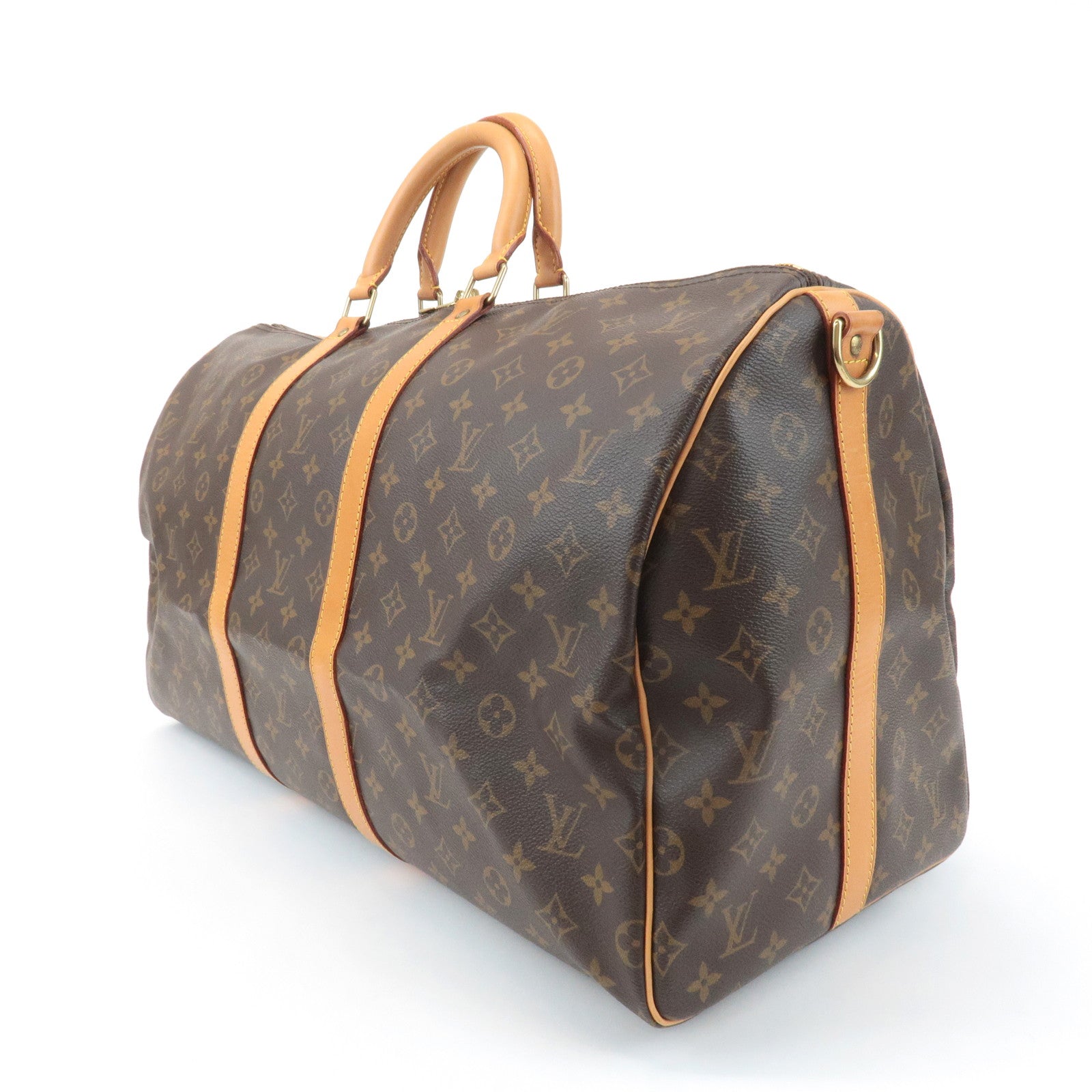 Louis Vuitton Monogram Keep All Bandouliere 55 Boston Bag M41414