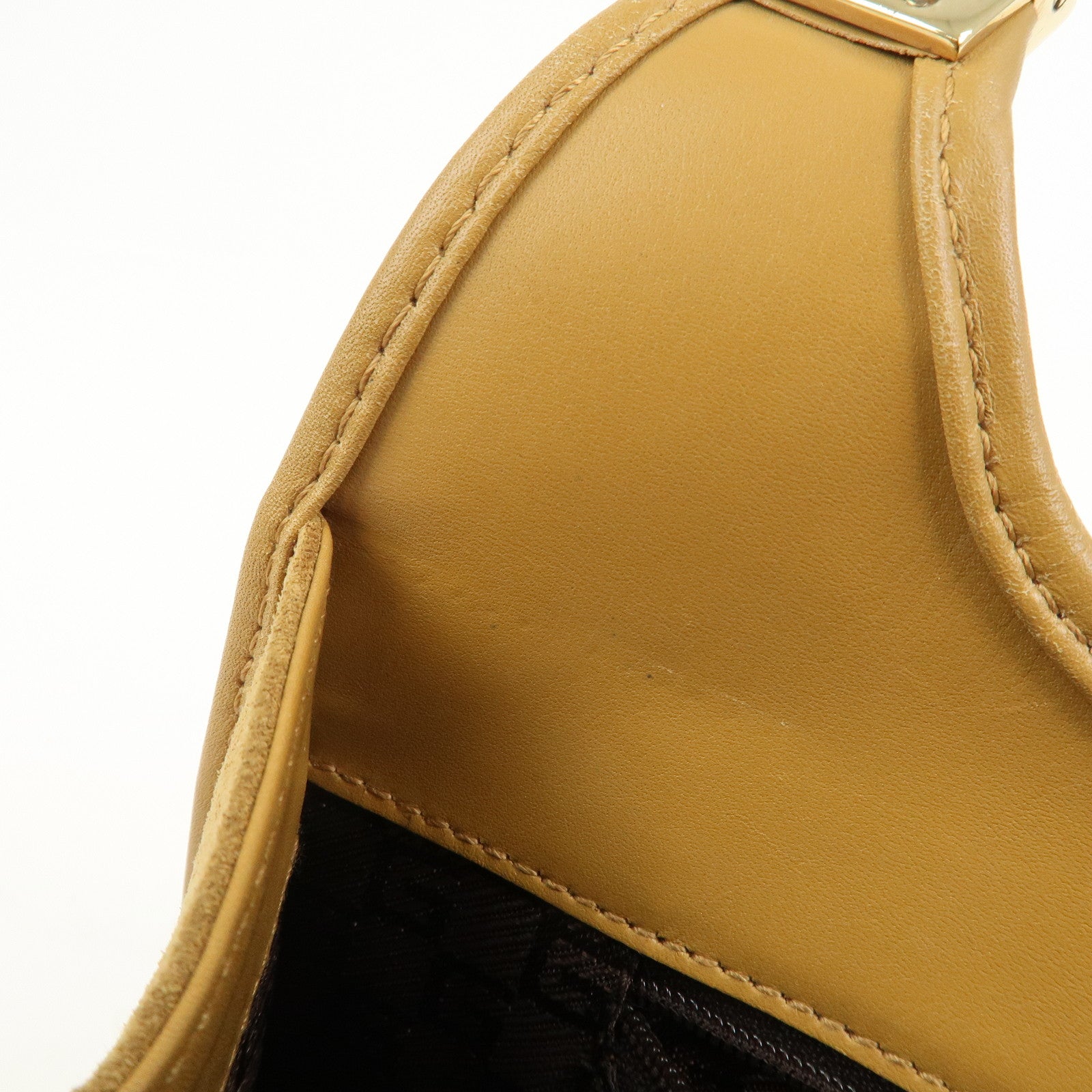 GUCCI Jackie Suede Leather Shoulder Bag Hand Bag Camel 002・1068