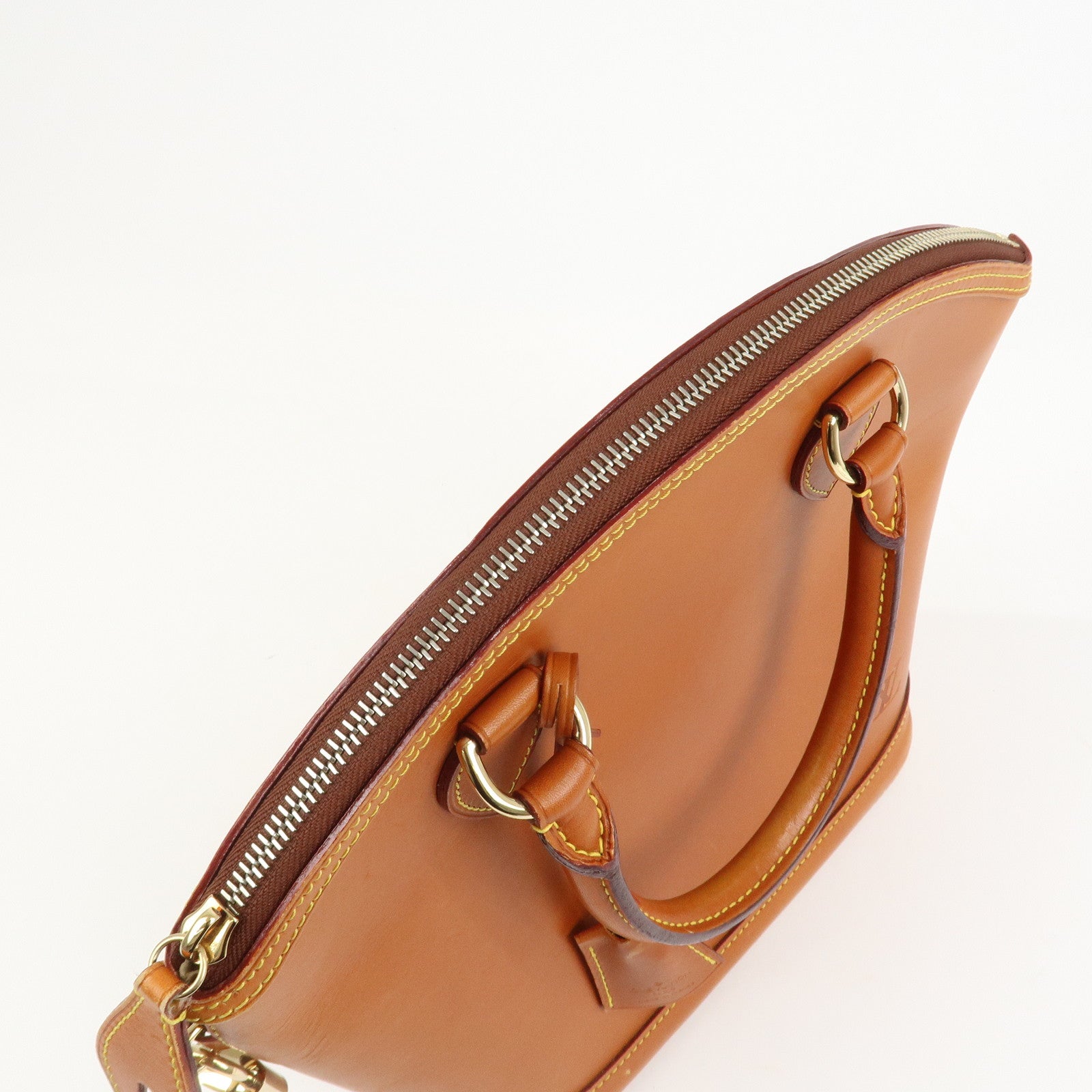 Louis Vuitton Lockit Nomade Leather Hand Bag Caramel Brown M85388