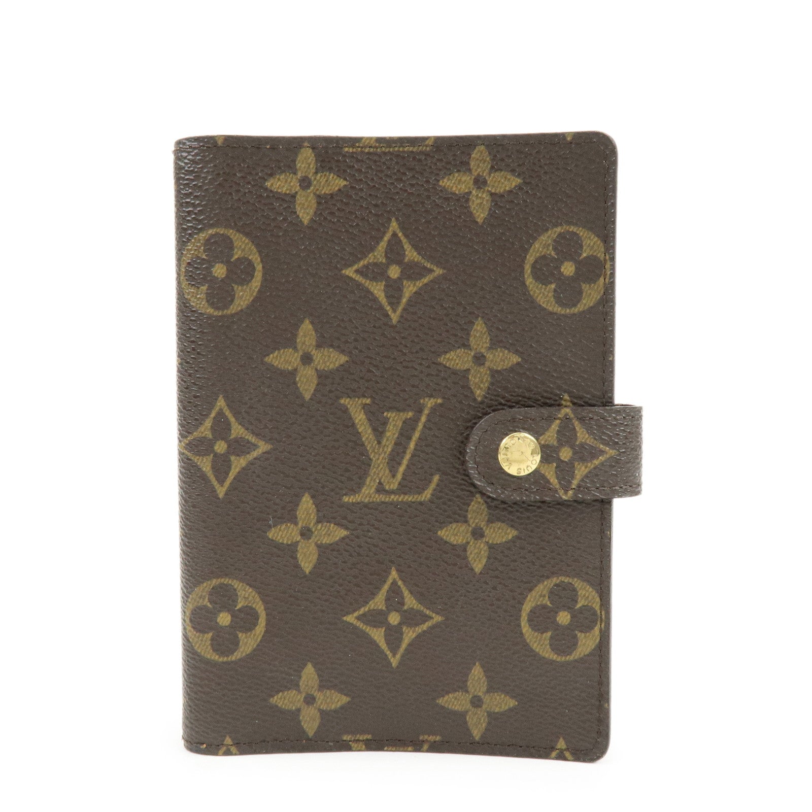 Louis Vuitton Monogram Agenda PM Planner Cover Brown R20005