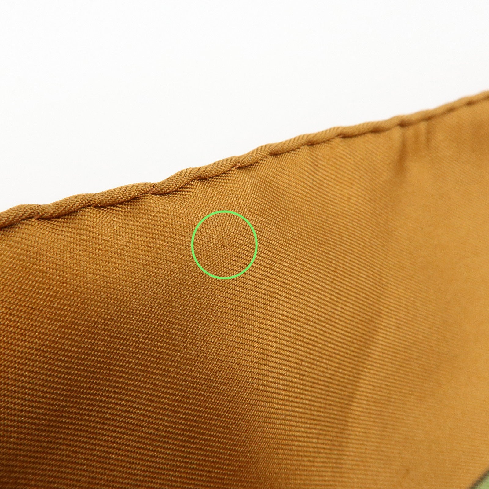HERMES Carre 90 Silk 100% COLS VERTS Scarf Beige Brown