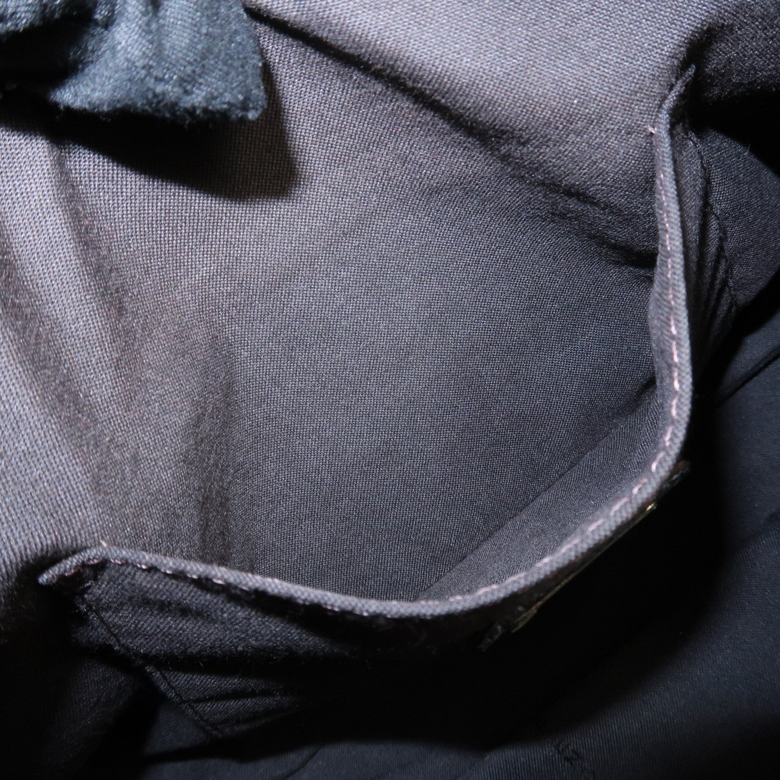 FENDI Leather Shoulder Bag Hand Bag Black 8BR522 Used