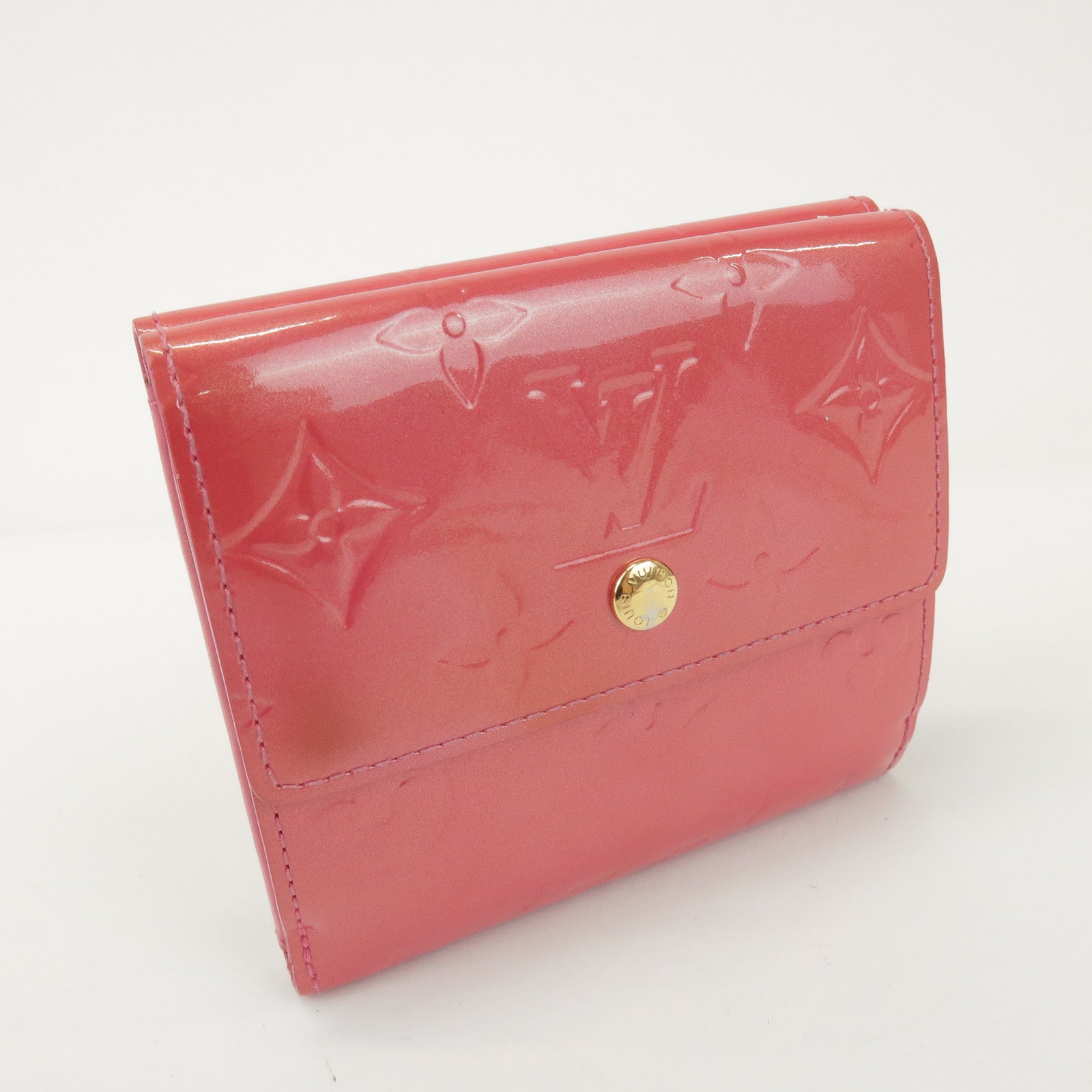 Louis Vuitton Vernis Porte Monnaie Billets Cartes Crédit M9139F