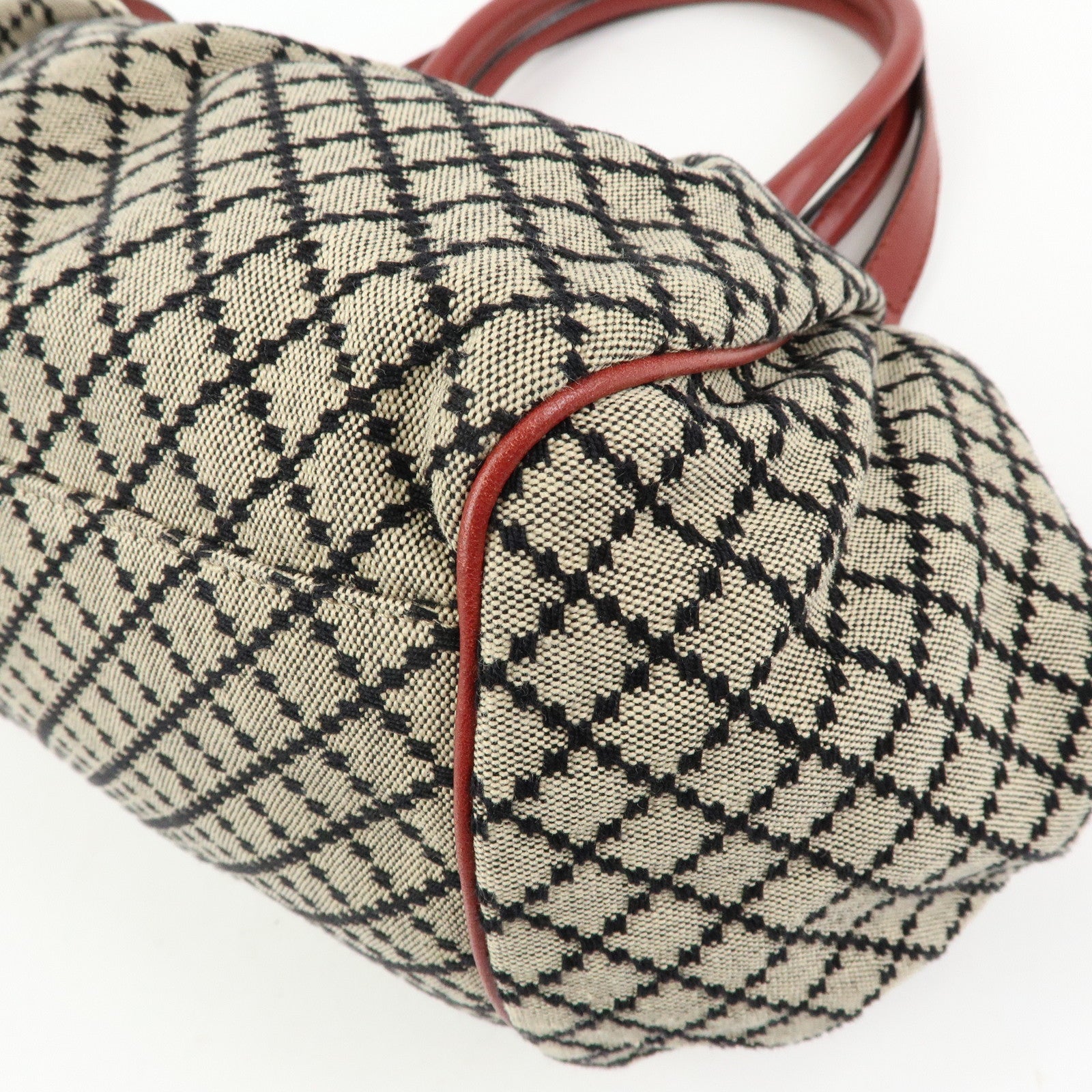 GUCCI Diamante Sukey Canvas Leather 2WAY Hand Shoulder Bag 223974