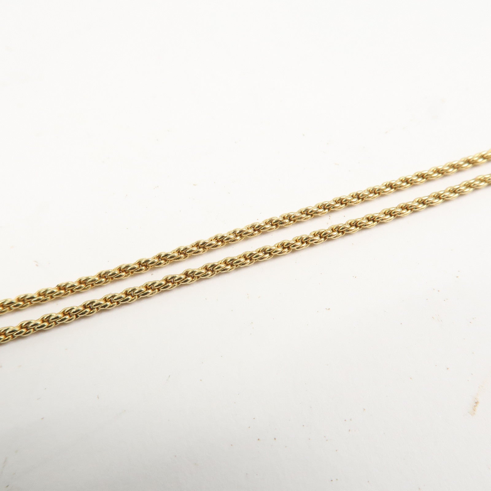Christian Dior Tone Logo Metal Pendant Necklace Gold