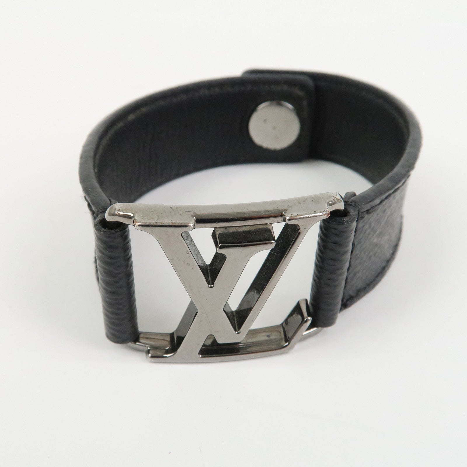 Louis Vuitton Monogram Eclips Hockenheim Bracelet Noir Black M6295
