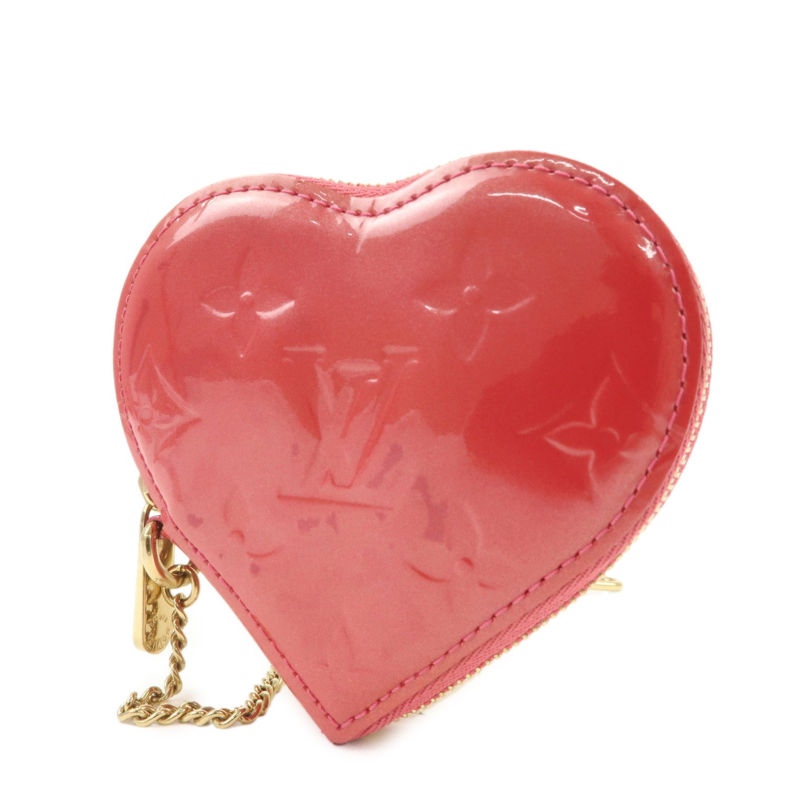 Louis Vuitton Monogram Vernis Porte Monnaie Coeur Coin Case M93562