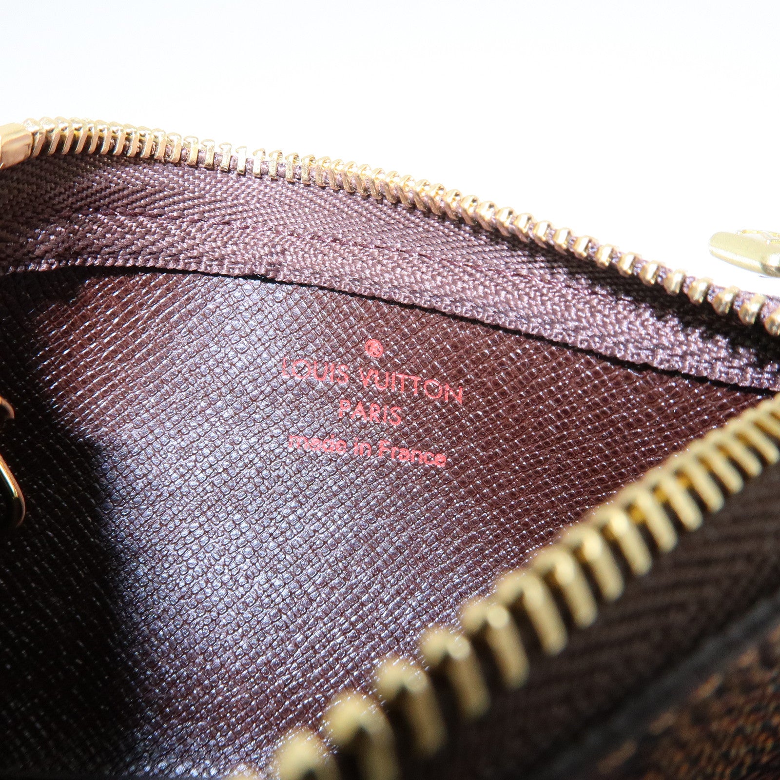 Louis Vuitton Damier Canvas Pochette Cles Damier Ebene N62658