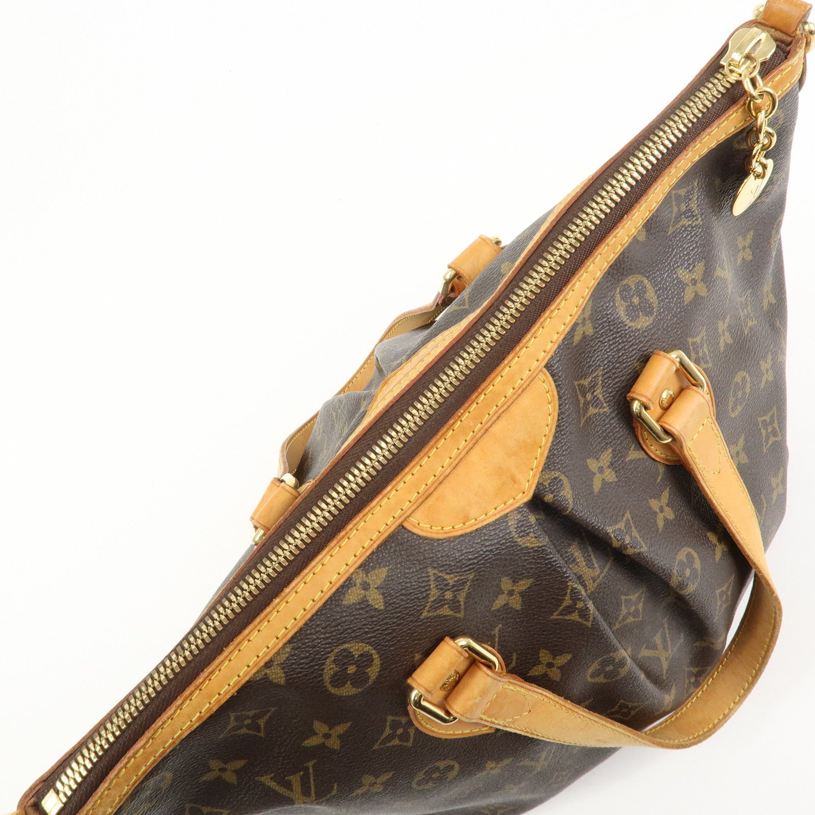 Louis Vuitton Monogram Canvas Palermo PM 2Way Hand Bag Brown M40145