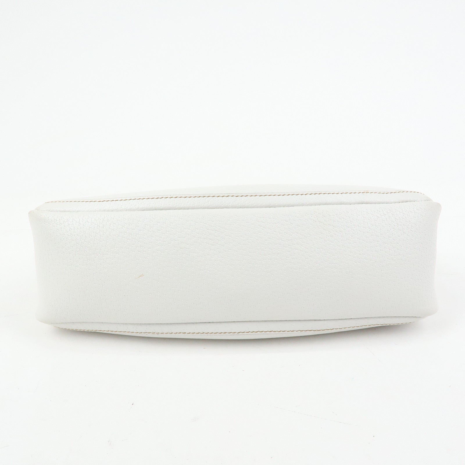 GUCCI Abbey Leather Shoulder Bag Hand Bag White 130939