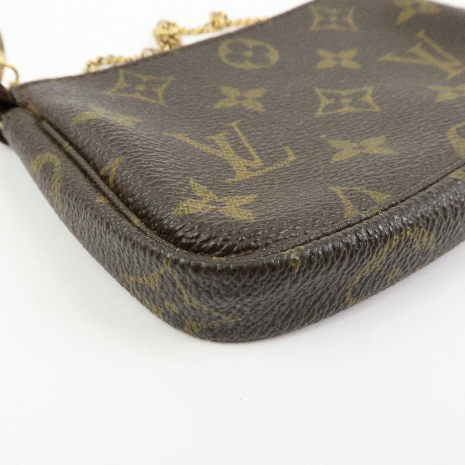 Louis Vuitton Monogram Mini Pochette Accessoires Hand Bag M58009