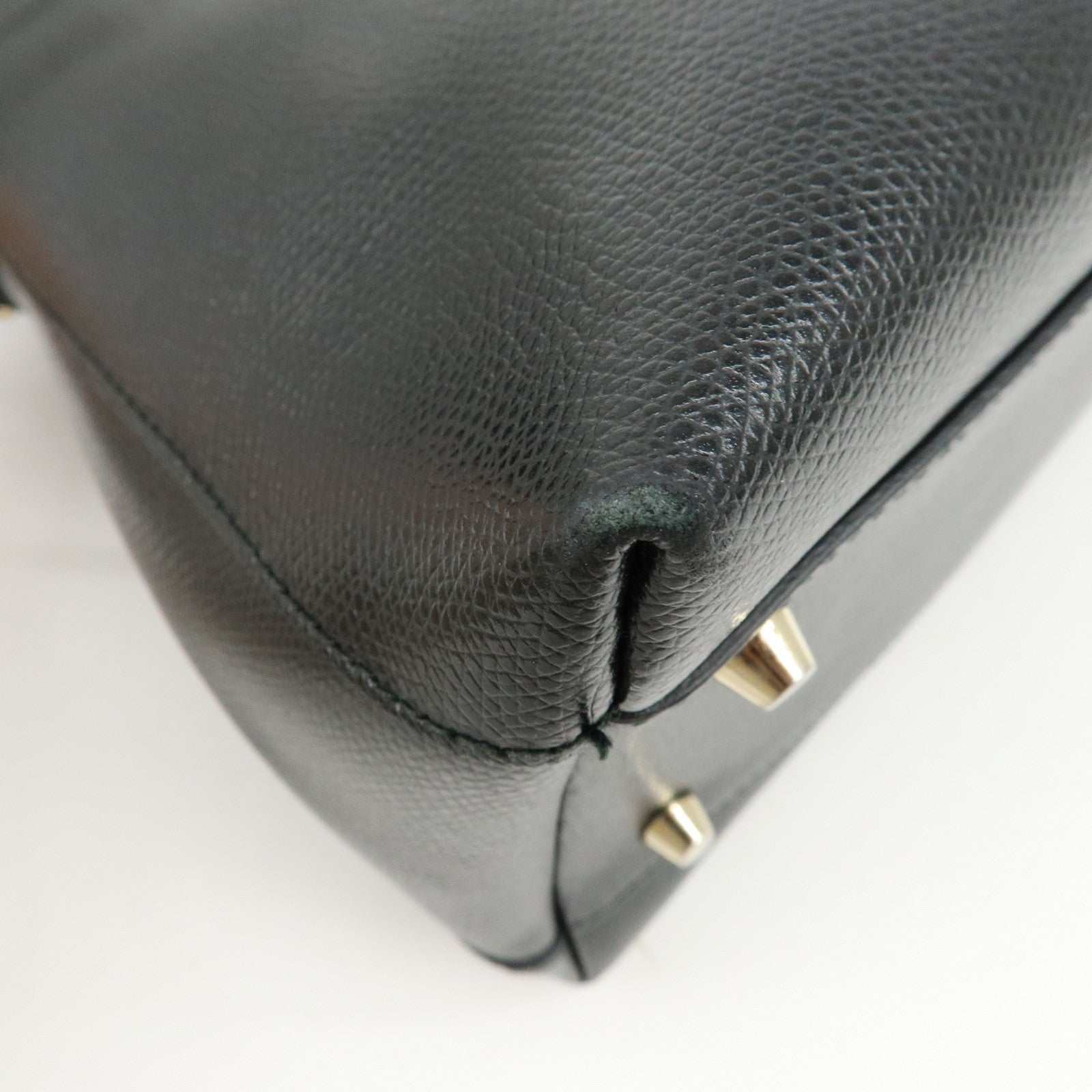 FURLA Set of 2 Leather 2Way Bag Hand Bag Shoulder Bag Black Blue