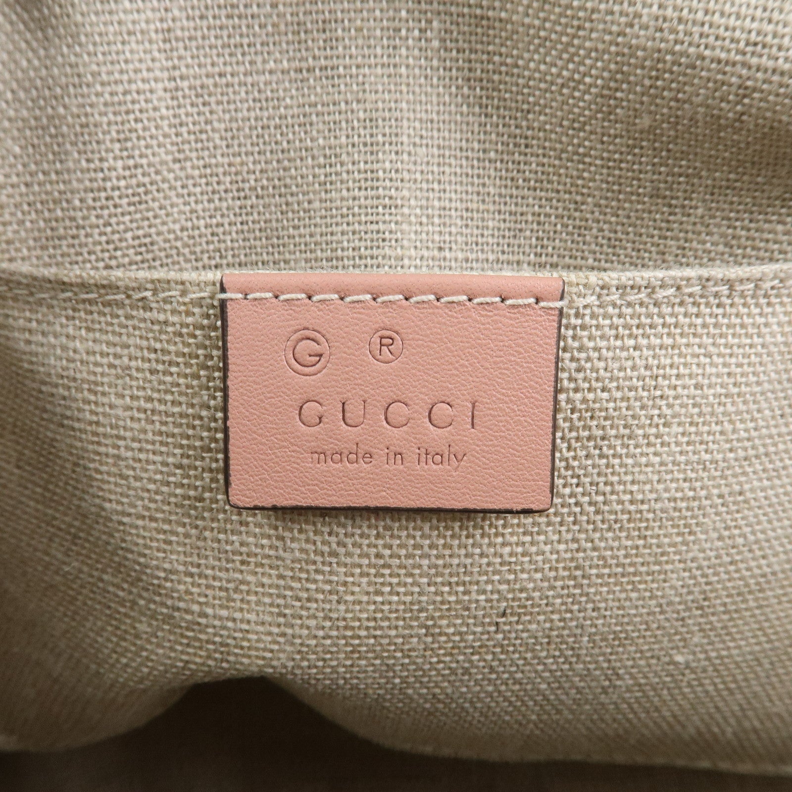 GUCCI Micro Guccissima Leather 2Way Hand Shoulder Bag Pink 449654